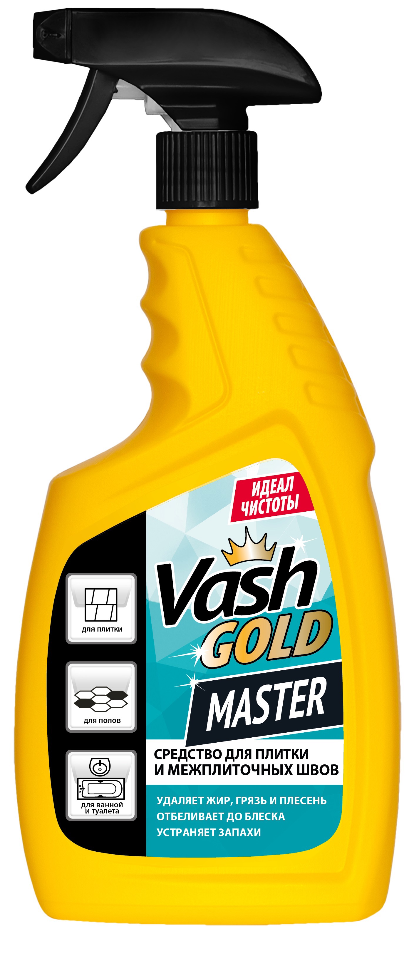 Изображение товара Средство для очистки плитки и межплиточных швов Vash Gold 750 мл Изображение товара Средство для очистки плитки и межплиточных швов Vash Gold 750 мл