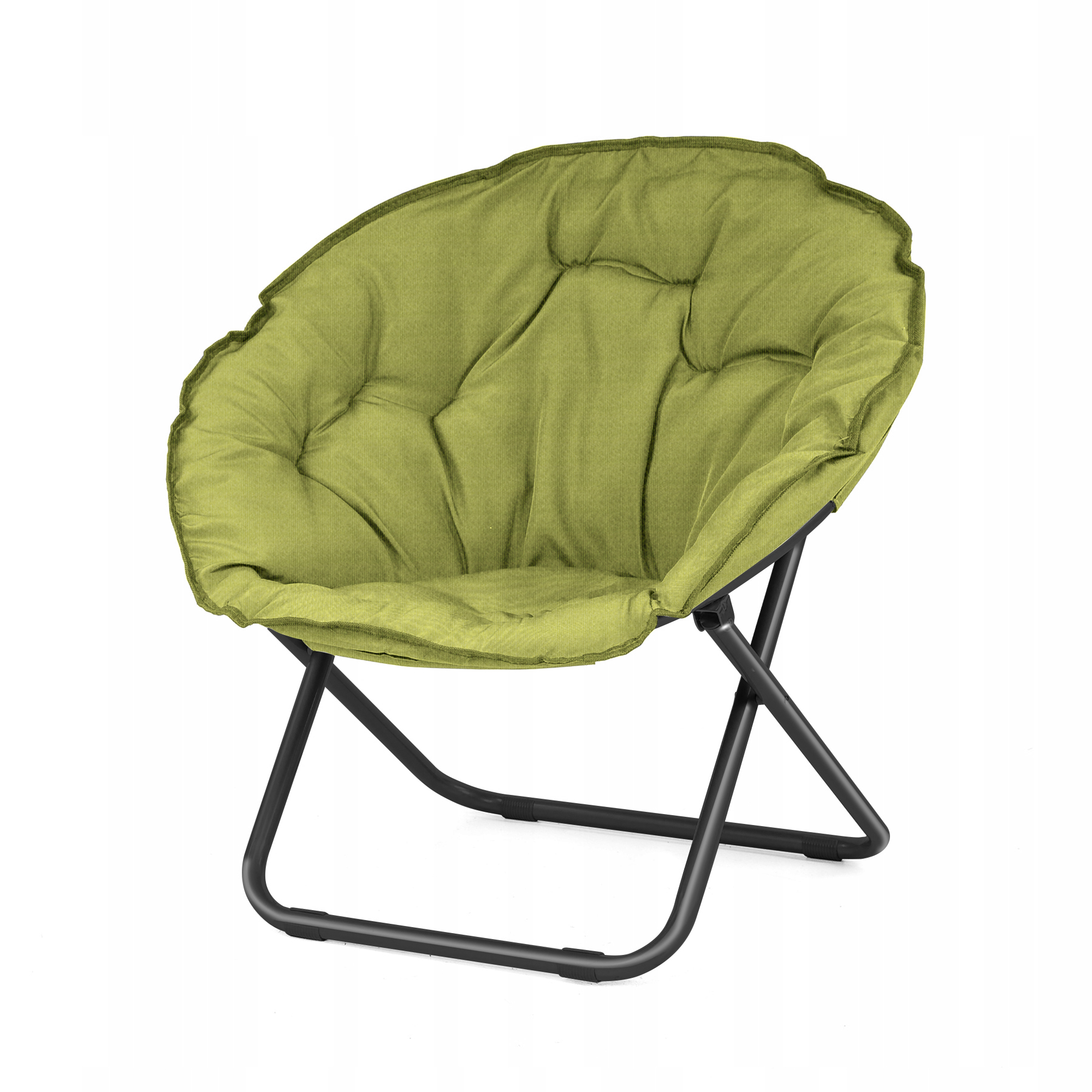 Изображение товара Кресло садовое раскладное из металла и ткани 50х50x54 см хаки зеленое