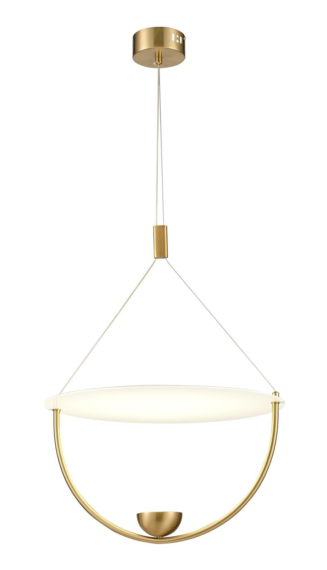 Изображение товара Люстра на штанге VELE LUCE VL7284P21 3 м² современный дизайн латунь акрил светодиод