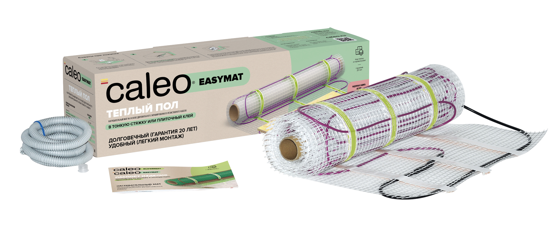 Изображение товара Нагревательный мат для теплого пола Caleo Easymat 1.8 м2 252 Вт РФ