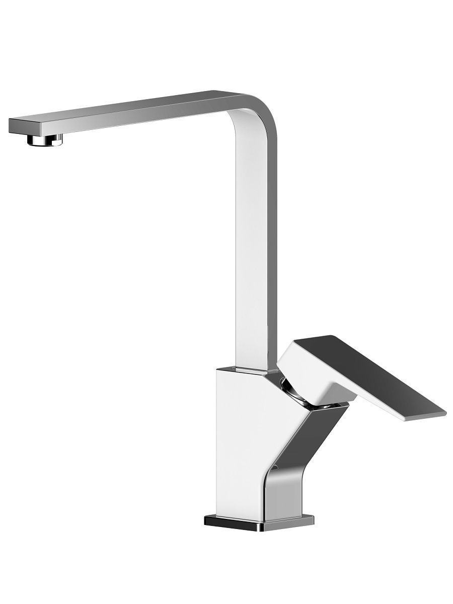 Изображение товара Однорычажный смеситель Argotech цвет белый хром 35-03P GRANO white