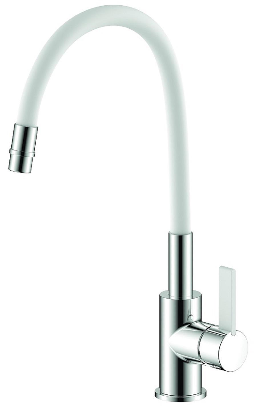 Изображение товара Однорычажный смеситель Argotech цвет белый хром 35-10L KLIO white