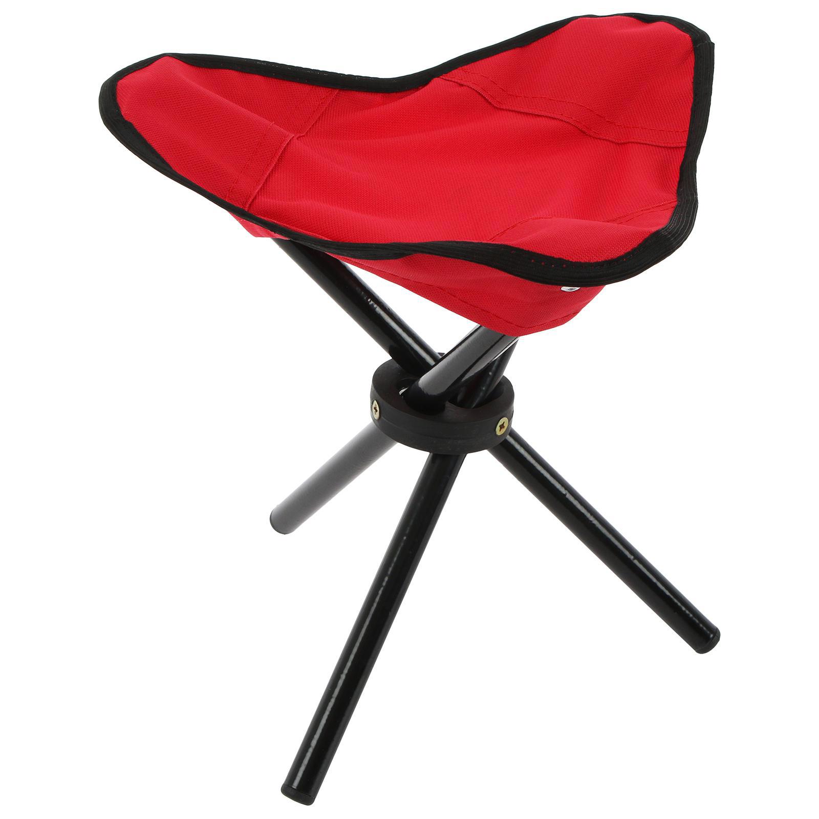 Изображение товара Туристический складной стул оксфорд красный удобный и практичный для отдыха