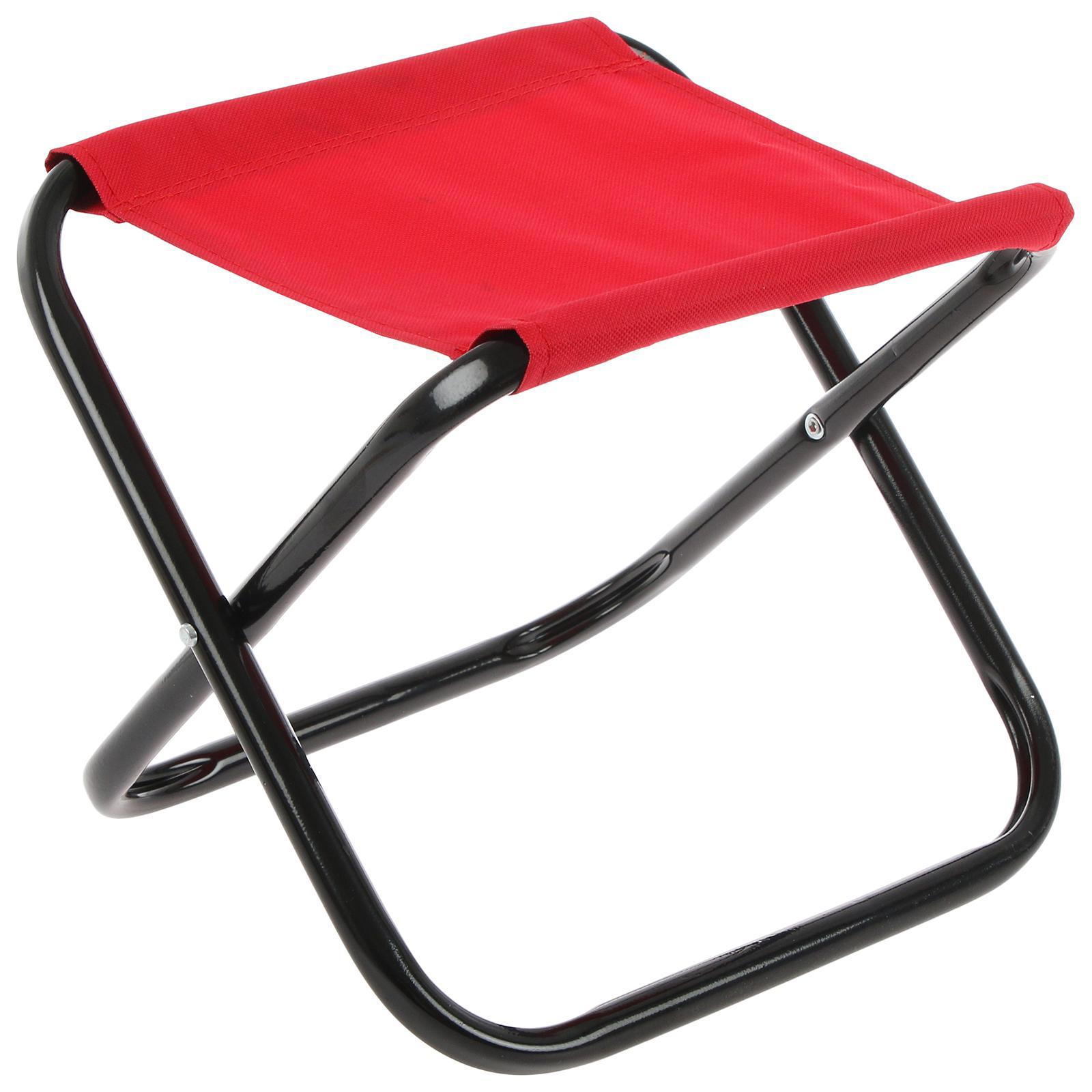 Изображение товара Туристический складной табурет оксфорд красный для отдыха на природе