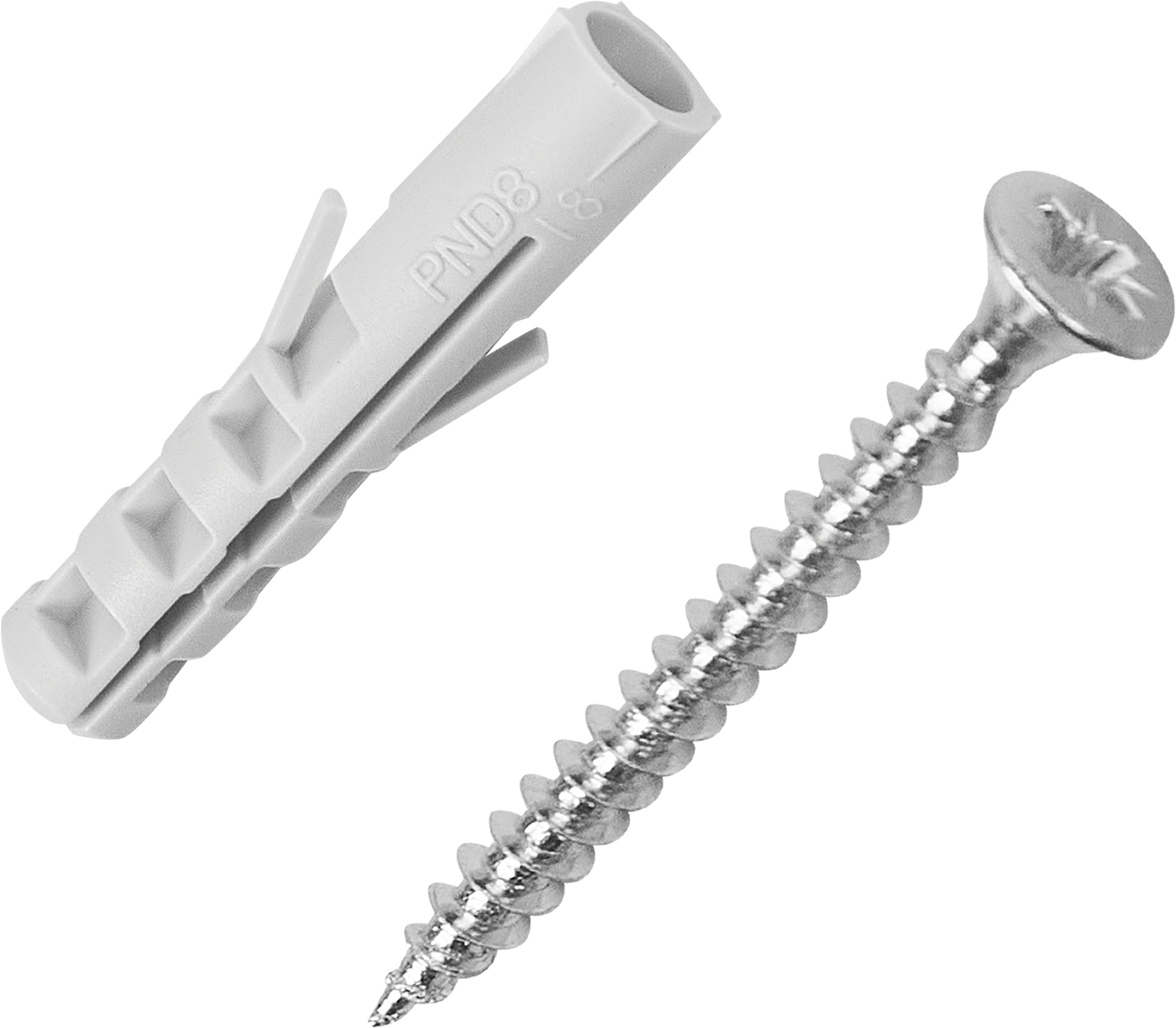 Изображение товара Дюбель потайной Standers PND 8x40 мм с шурупом 5x50 мм нейлон 10 шт.