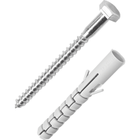 Изображение товара Дюбель потайной Standers PND L 14x100 мм, с шурупом 10x120 мм, нейлон, 4 шт.