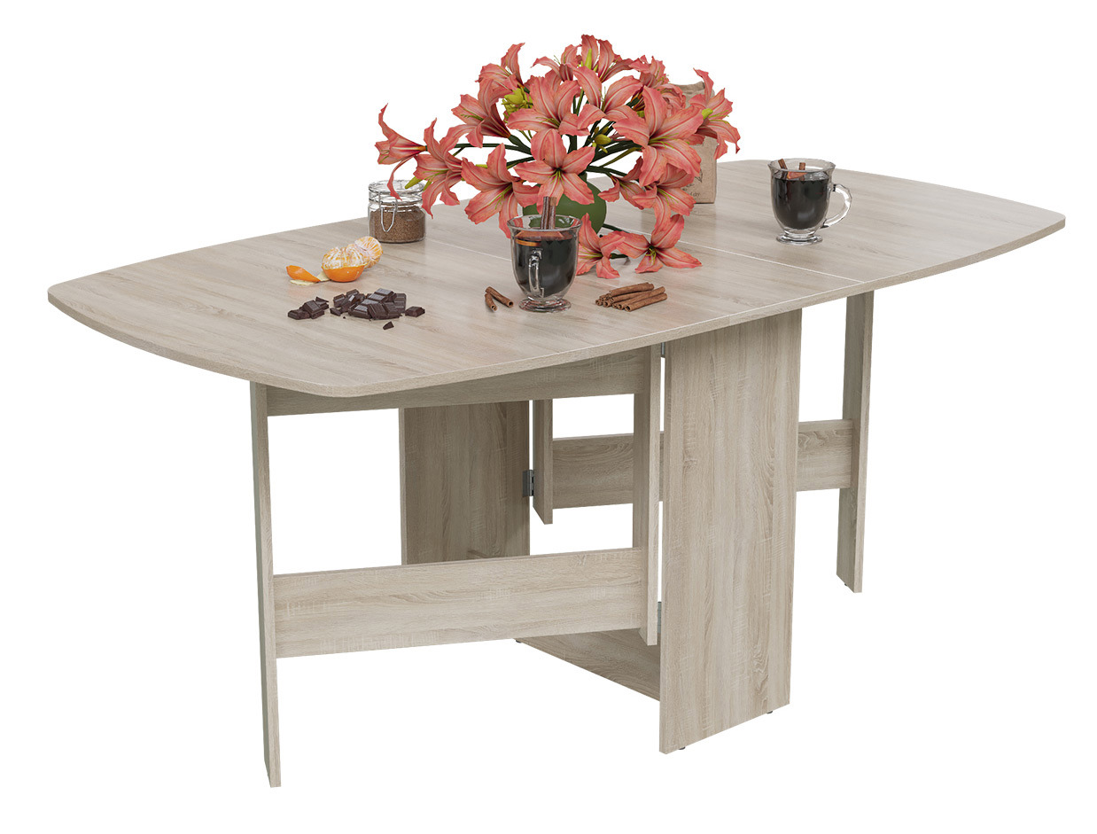 Изображение товара Стол квадрат 170x90 см Гранд-кволити ЛДСП цвет дуб сонома 1-65м1