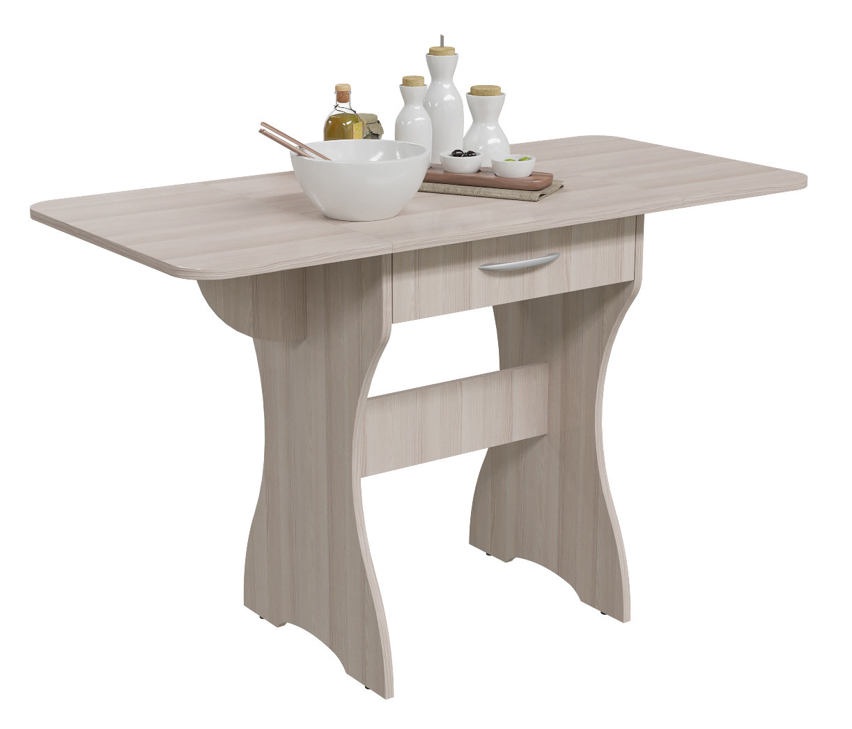 Изображение товара Стол квадрат 60x57 см Гранд-кволити ЛДСП цвет ясень шимо 6-02.120