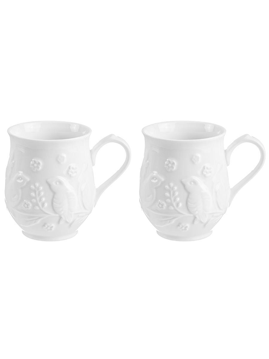 Изображение товара Кружка 350 мл Elan gallery фарфор белая серия Птички на ветке