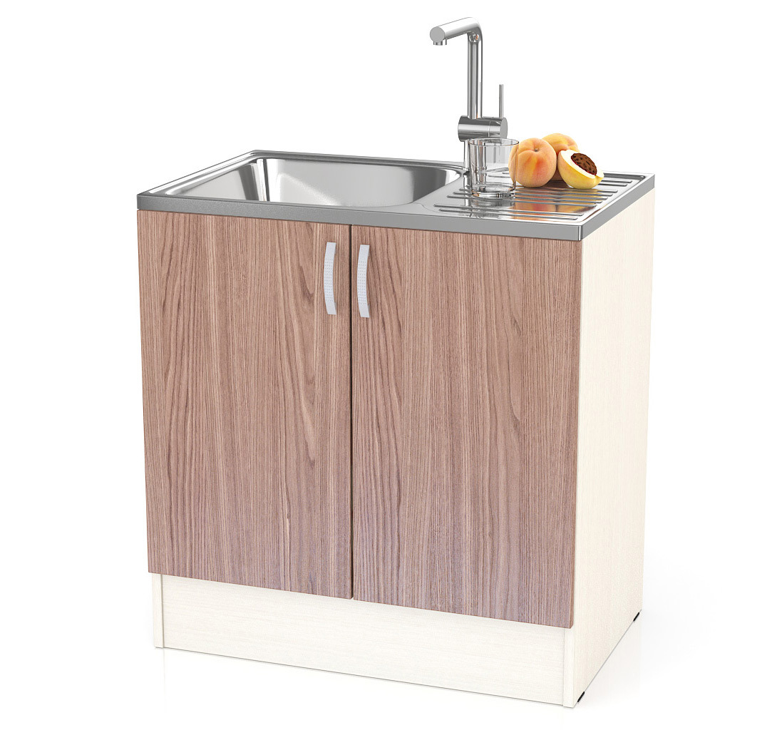 Изображение товара Напольный шкаф Мебельный двор Мери шнм800 80x85x60 см темно-бежевый из ЛДСП