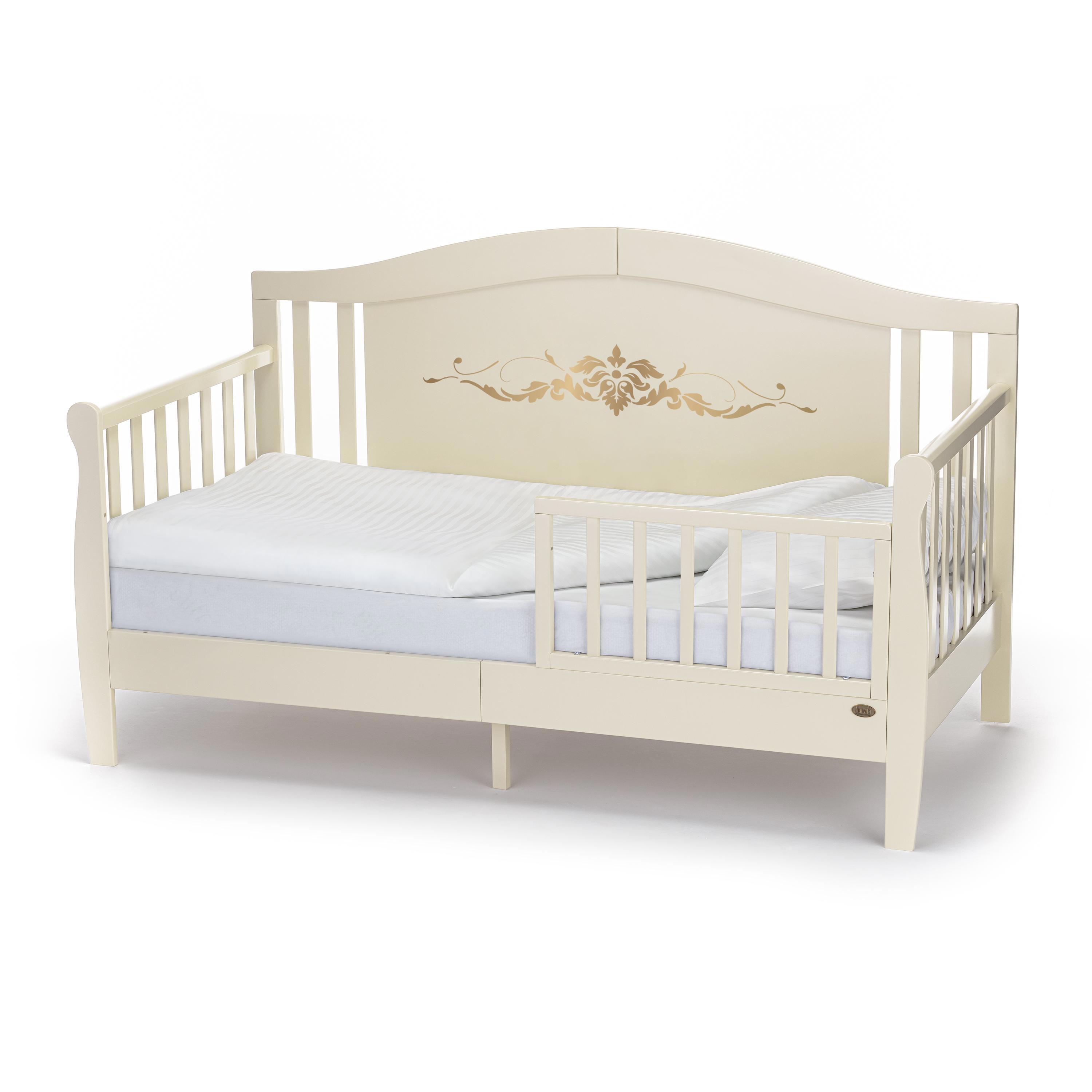 Изображение товара Детская кровать-диван Nuovita Stanzione Verona Div Ornamento 100x168 Ваниль