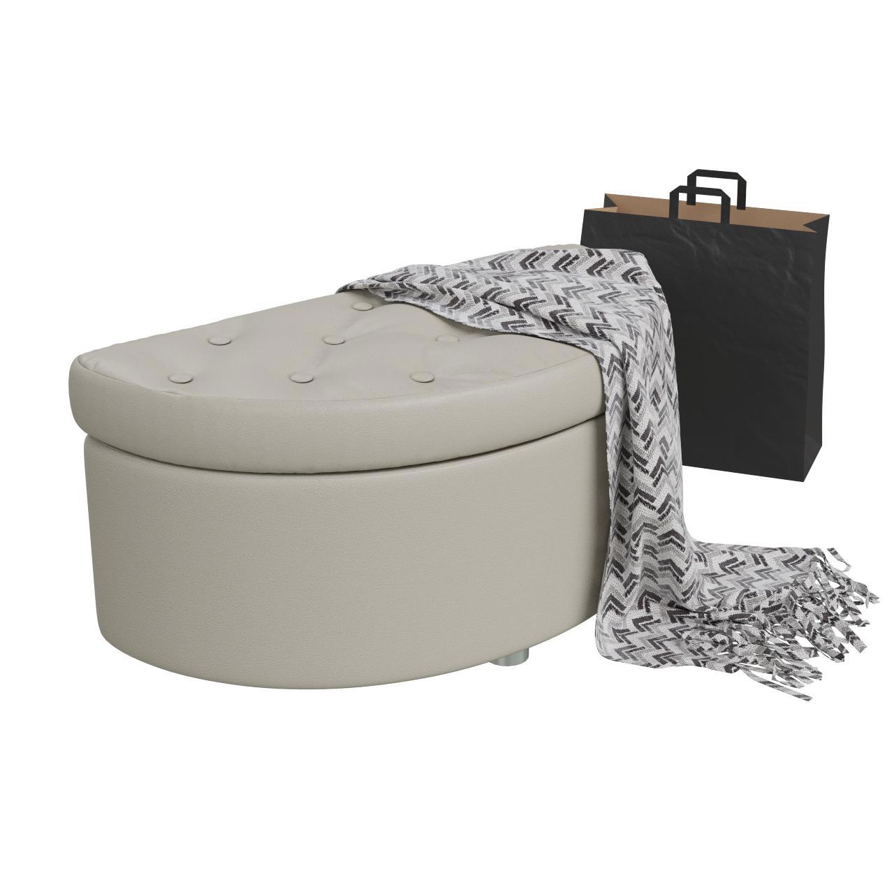 Изображение товара Банкетка Гранд-кволити 83x43x41 см ЛДСП цвет бежевый