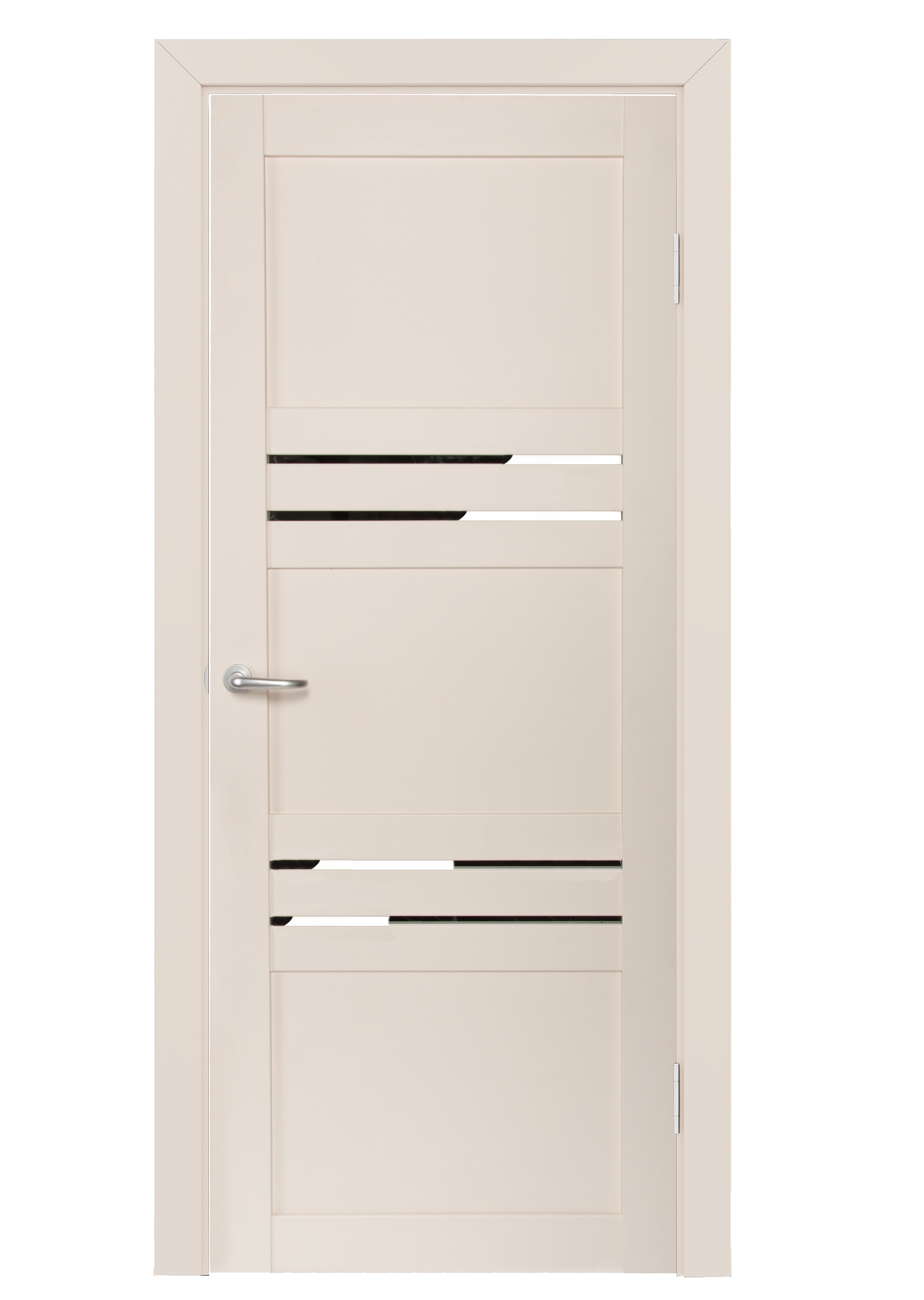 Изображение товара Дверь межкомнатная Астерия глухая Hardflex ламинация цвет магнолия 80х200 см (с замком и петлями)