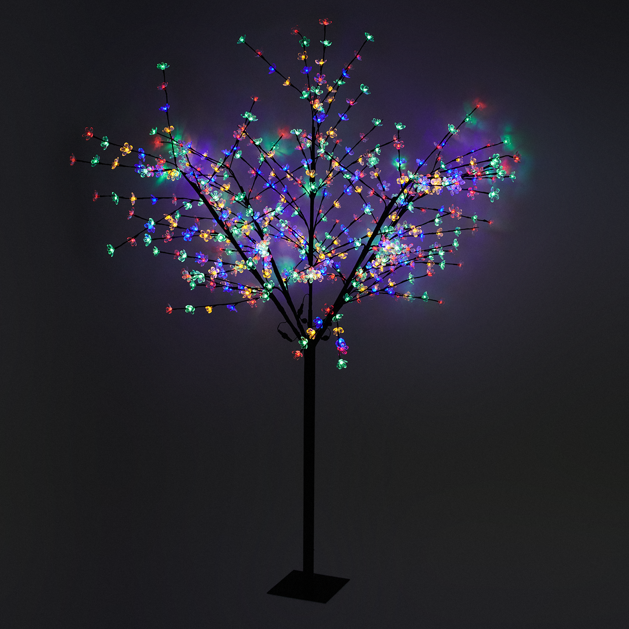 Изображение товара Светящаяся электрическая фигура «Дерево» для улицы 500 ламп,230 см, цвет мультиколор
