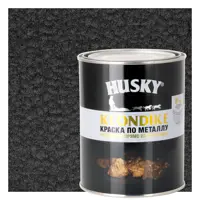 Изображение товара Краска по металлу Husky Klondike молотковая цвет черный 0.9 л RAL Изображение товара Краска по металлу Husky Klondike молотковая цвет черный 0.9 л RAL