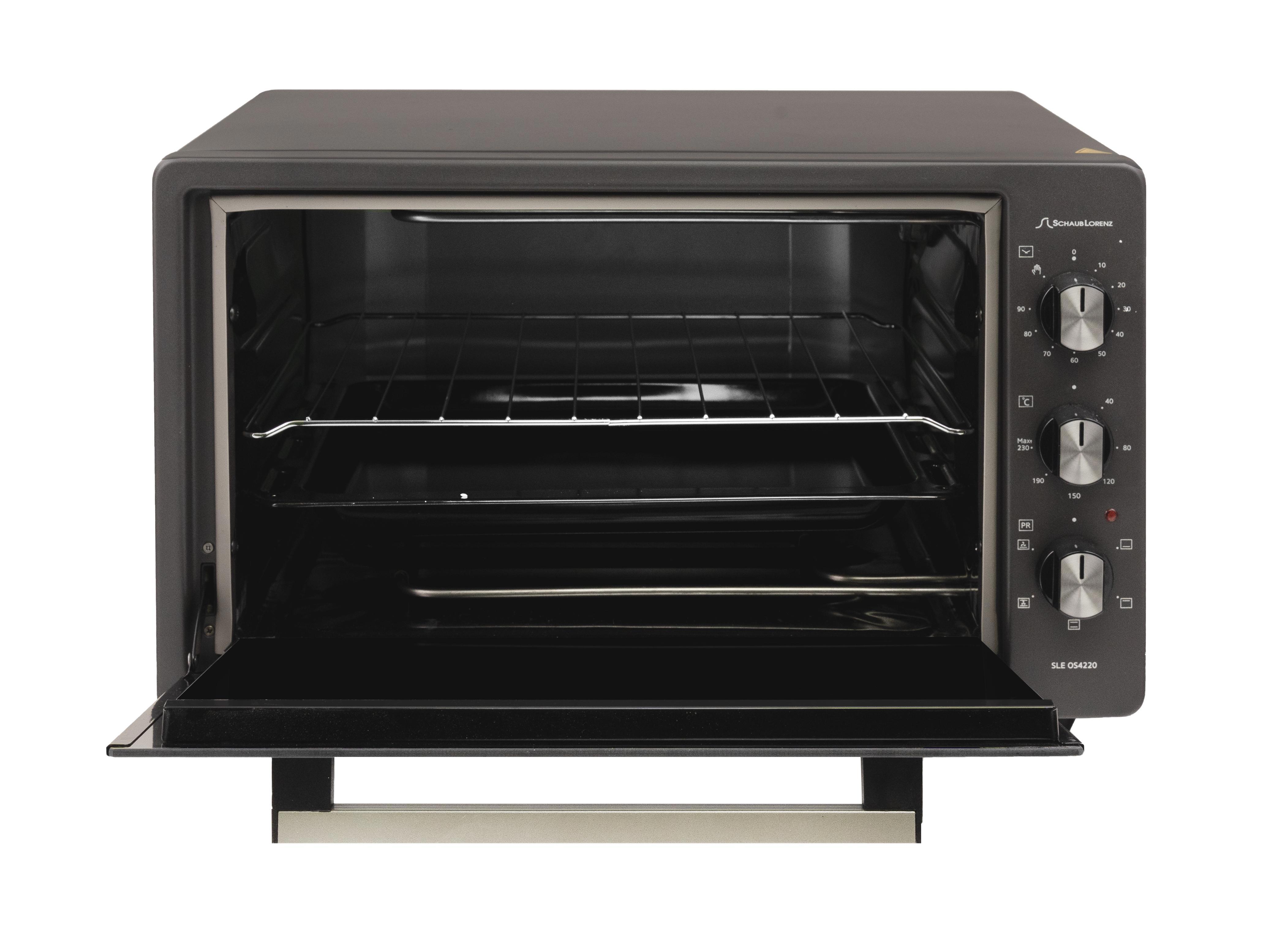 Изображение товара Электропечь настольная Schaub Lorenz SLE OS4220 1.40 кВт 510x44x32.50 см цвет черный Изображение товара Электропечь настольная Schaub Lorenz SLE OS4220 1.40 кВт 510x44x32.50 см цвет черный
