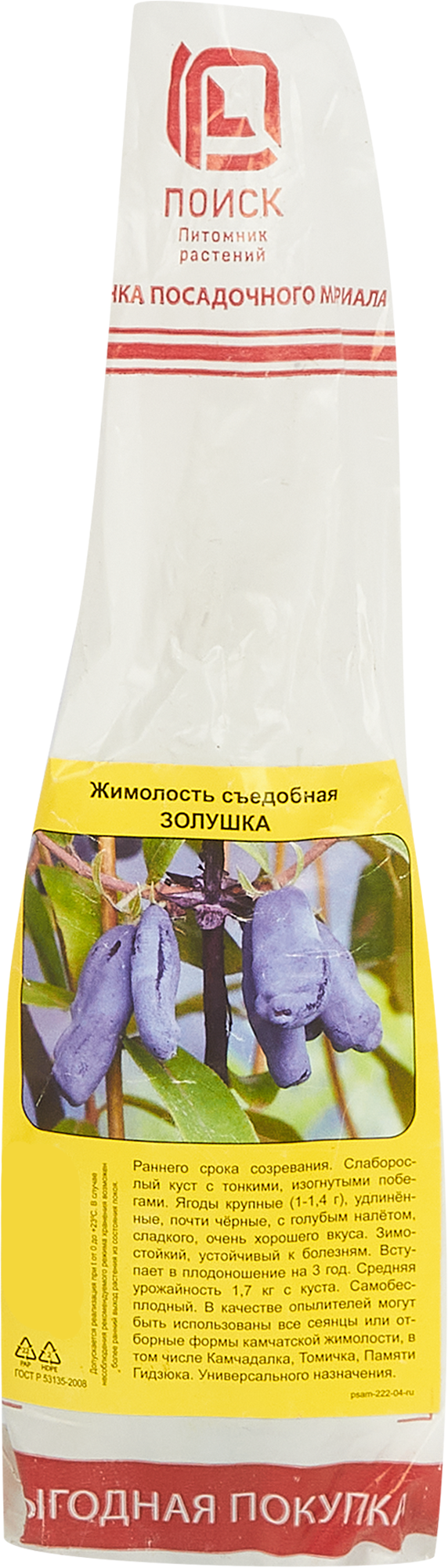 Изображение товара Жимолость съедобная Золушка h40 см
