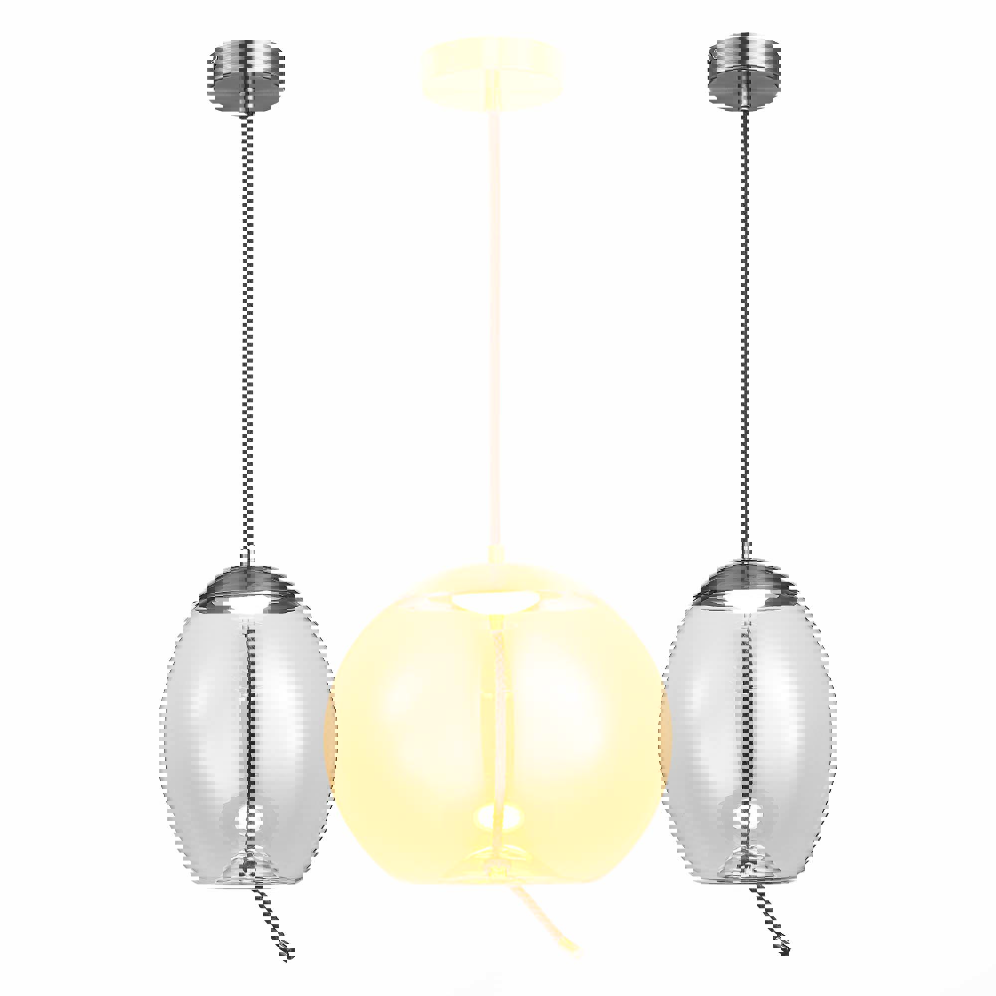 Изображение товара Люстра подвесная светодиодная ST LUCE SL6108.313.01 OZZIO 1 лампа 4 м² цвет бронза