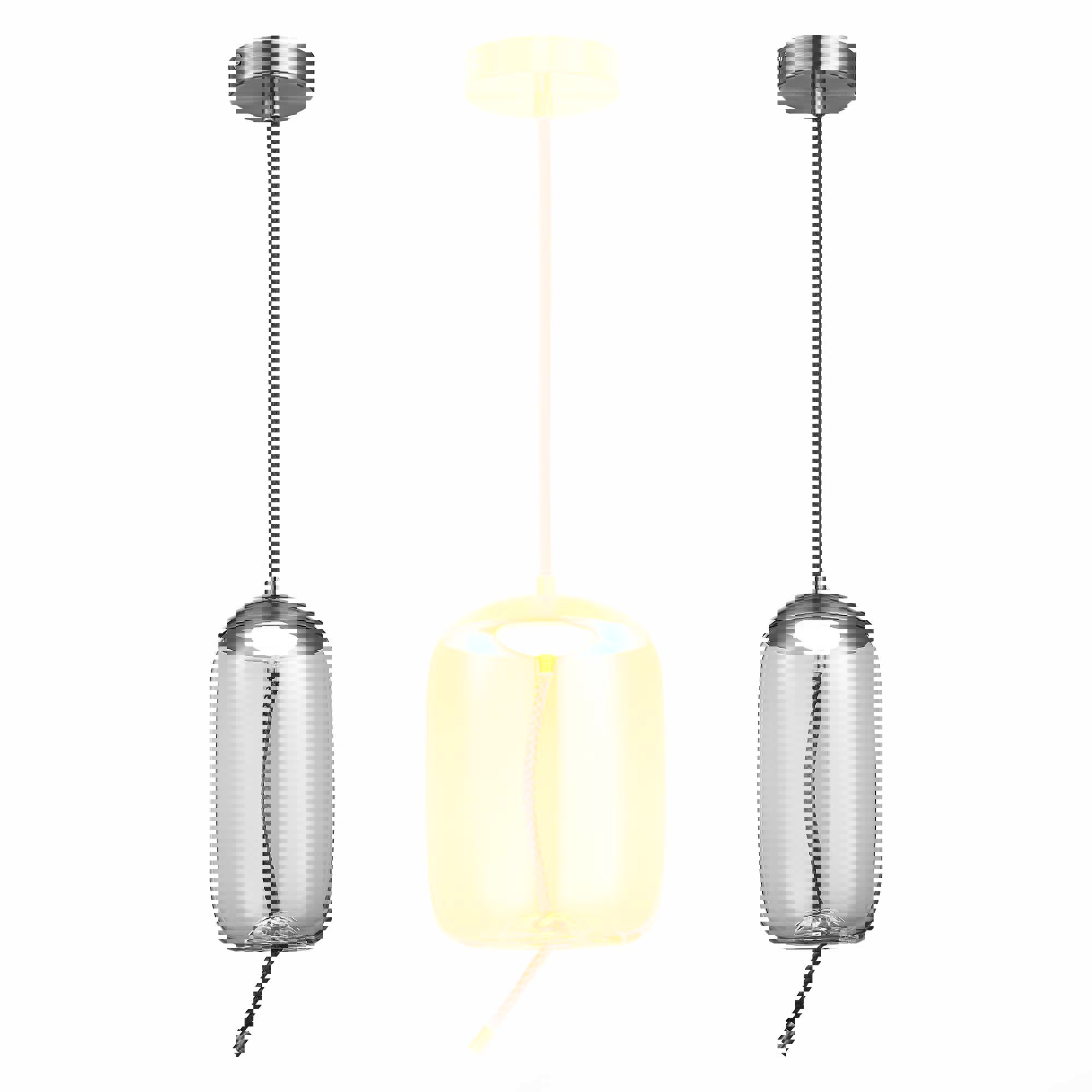 Изображение товара Люстра подвесная светодиодная ST LUCE SL6108.323.01 OZZIO 1 лампа 4 м² цвет бронза