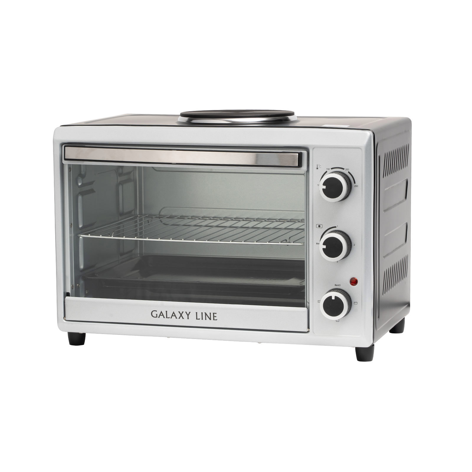 Изображение товара Отдельностоящая мини-печь Galaxy line GL2602 56.9x42.2x39.2 см цвет серый металлик