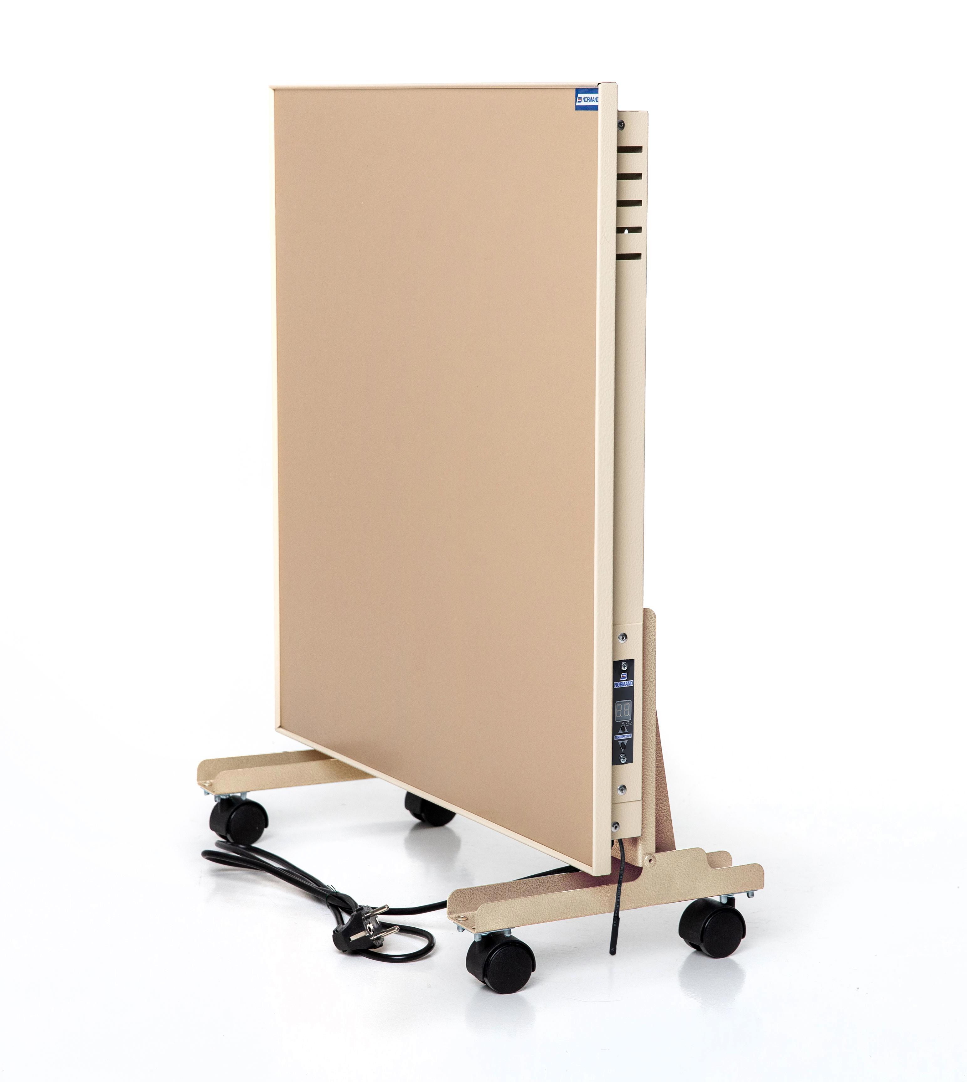 Изображение товара Обогреватель керамический Normand 400 Э с электронным термостатом и ножками на колёсах 400 Вт цвет бежевый