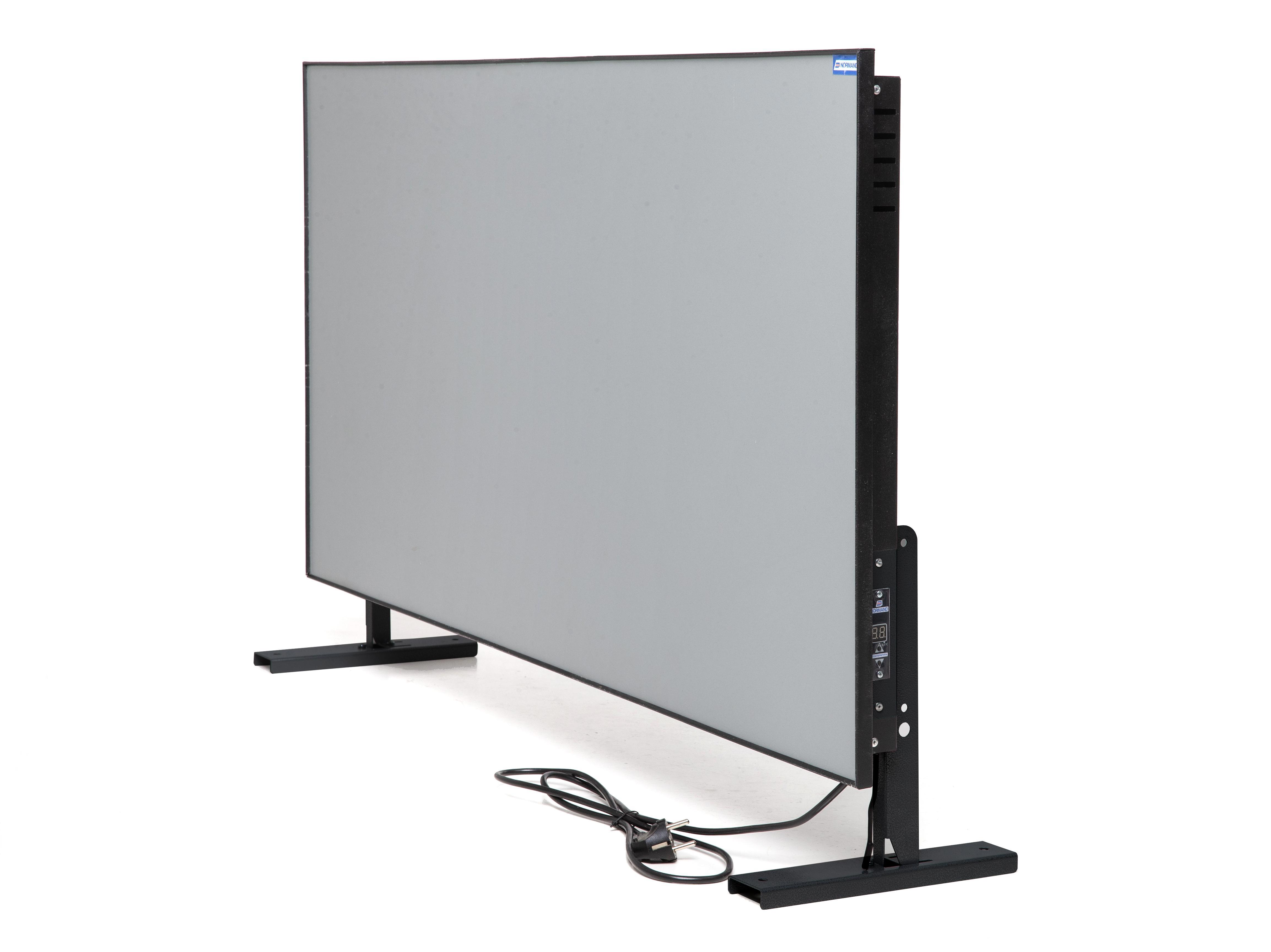 Изображение товара Обогреватель керамический Normand 700 Э с электронным термостатом и ножками 700 Вт цвет серо-черный