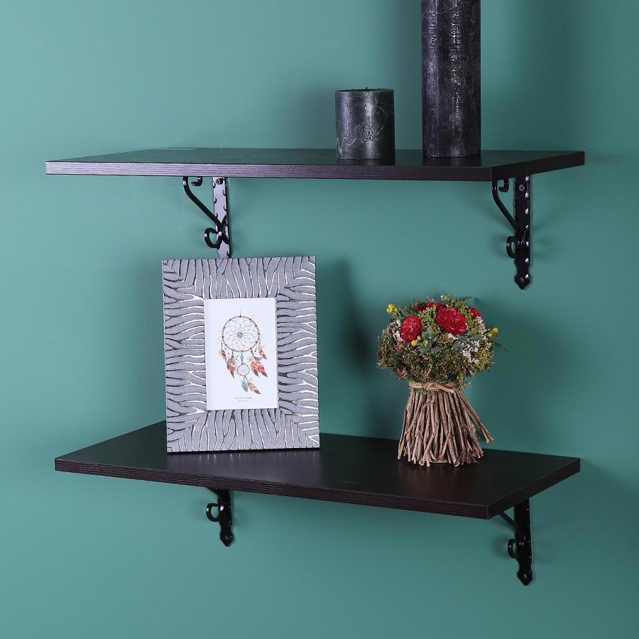 Изображение товара Кронштейн для полки Larvij Прованс 15x2.1 см нагрузка до 18 кг цвет черный