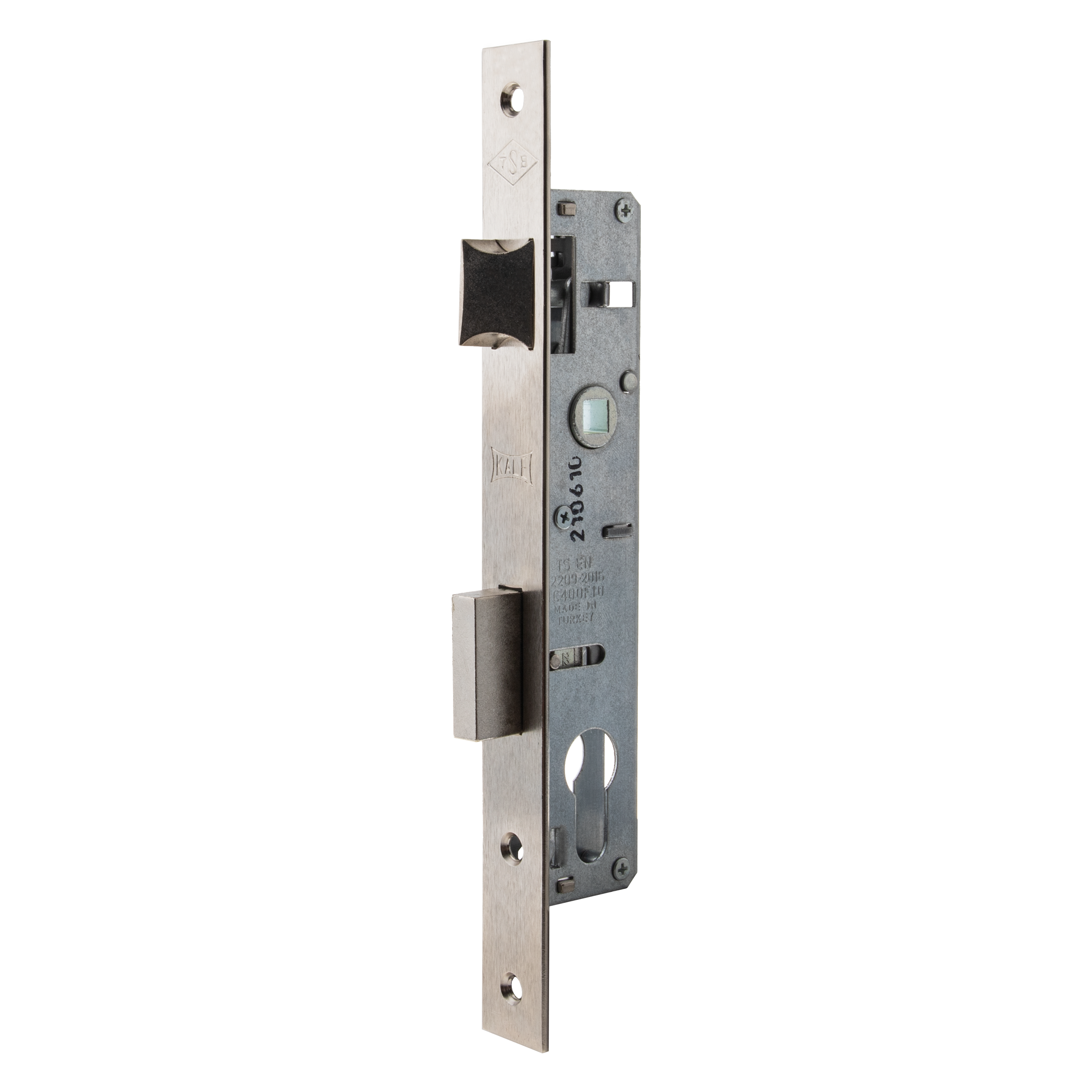 Замок врезной Kale 153-85BS20-23NP-STB хром