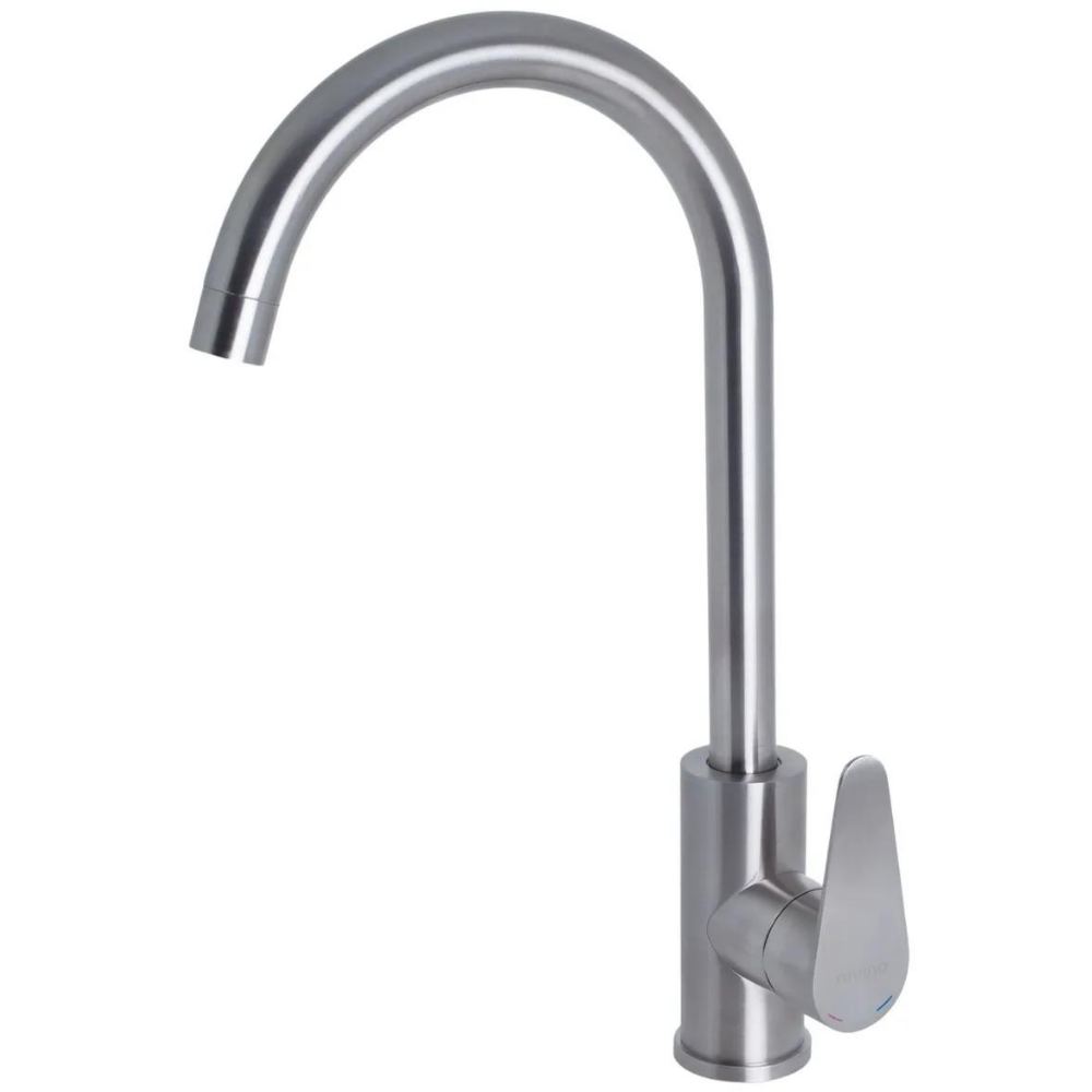Изображение товара Смеситель для кухни с поворотным изливом 27 см Divino 13 050 нержавеющая сталь цвет серебристый