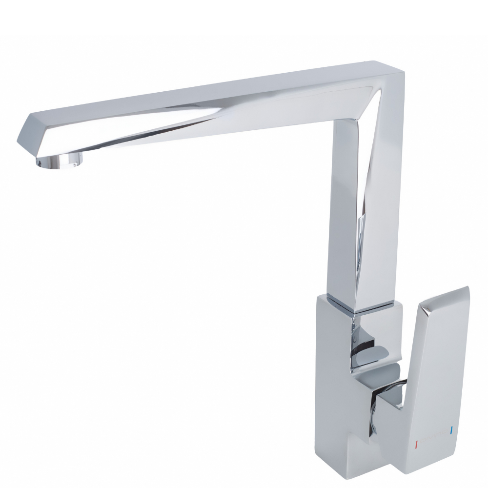 Изображение товара Смеситель для кухни с поворотным изливом DIVINO 8242 латунь хром серый