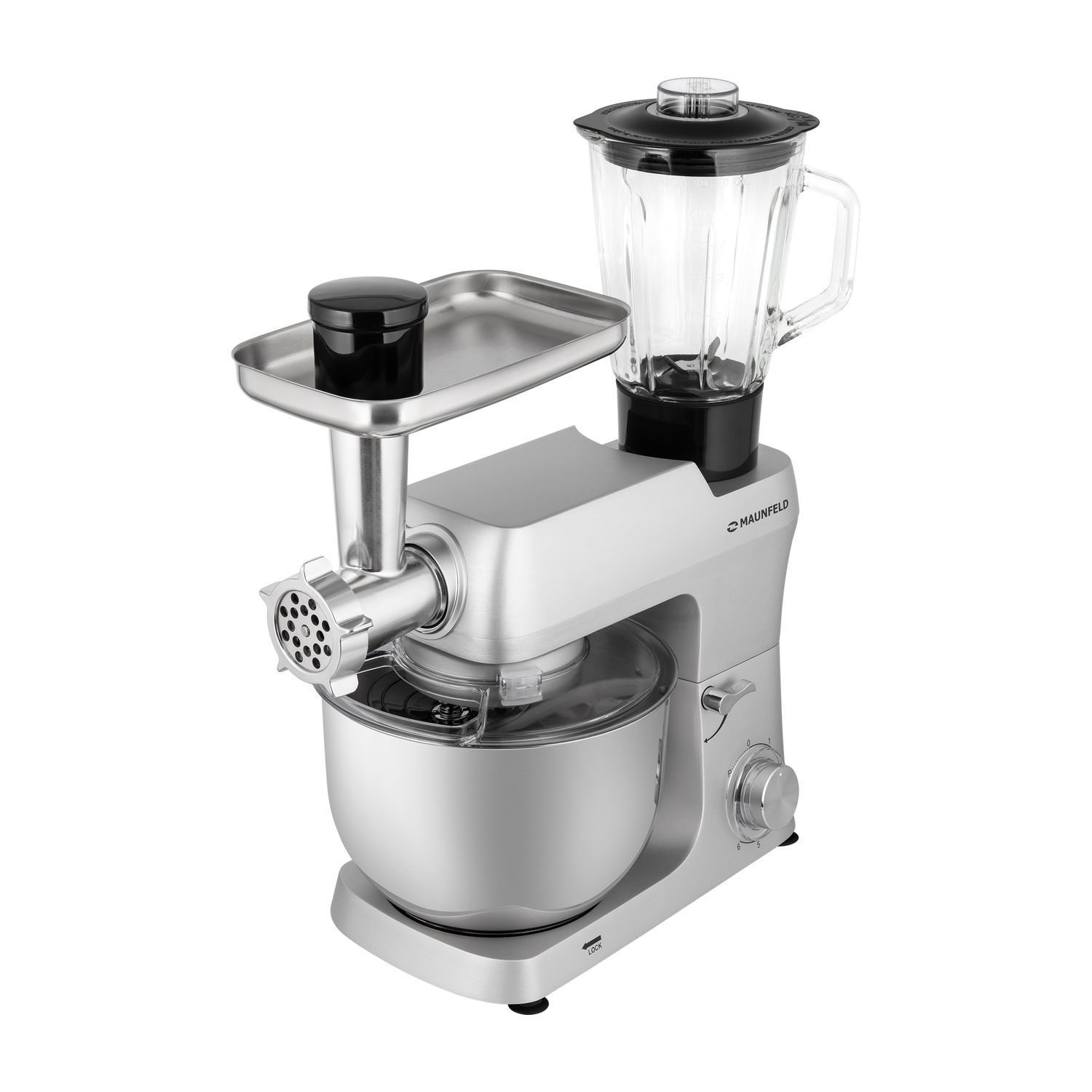 Изображение товара Многофункциональный кухонный комбайн Maunfeld MF-421S PRO 1500 Вт нерж сталь