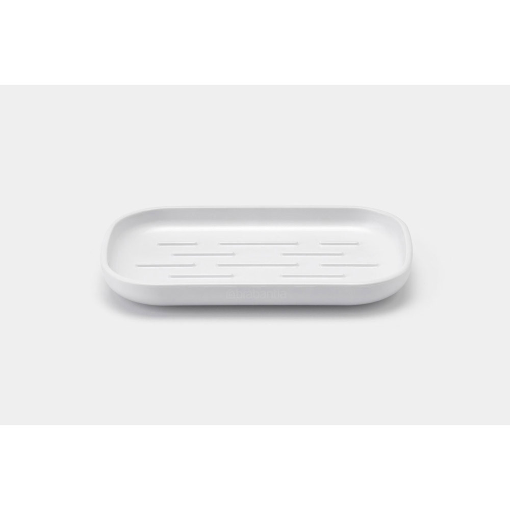 Изображение товара Мыльница Brabantia 280221 из пластика белого цвета для ванной кухни и туалета