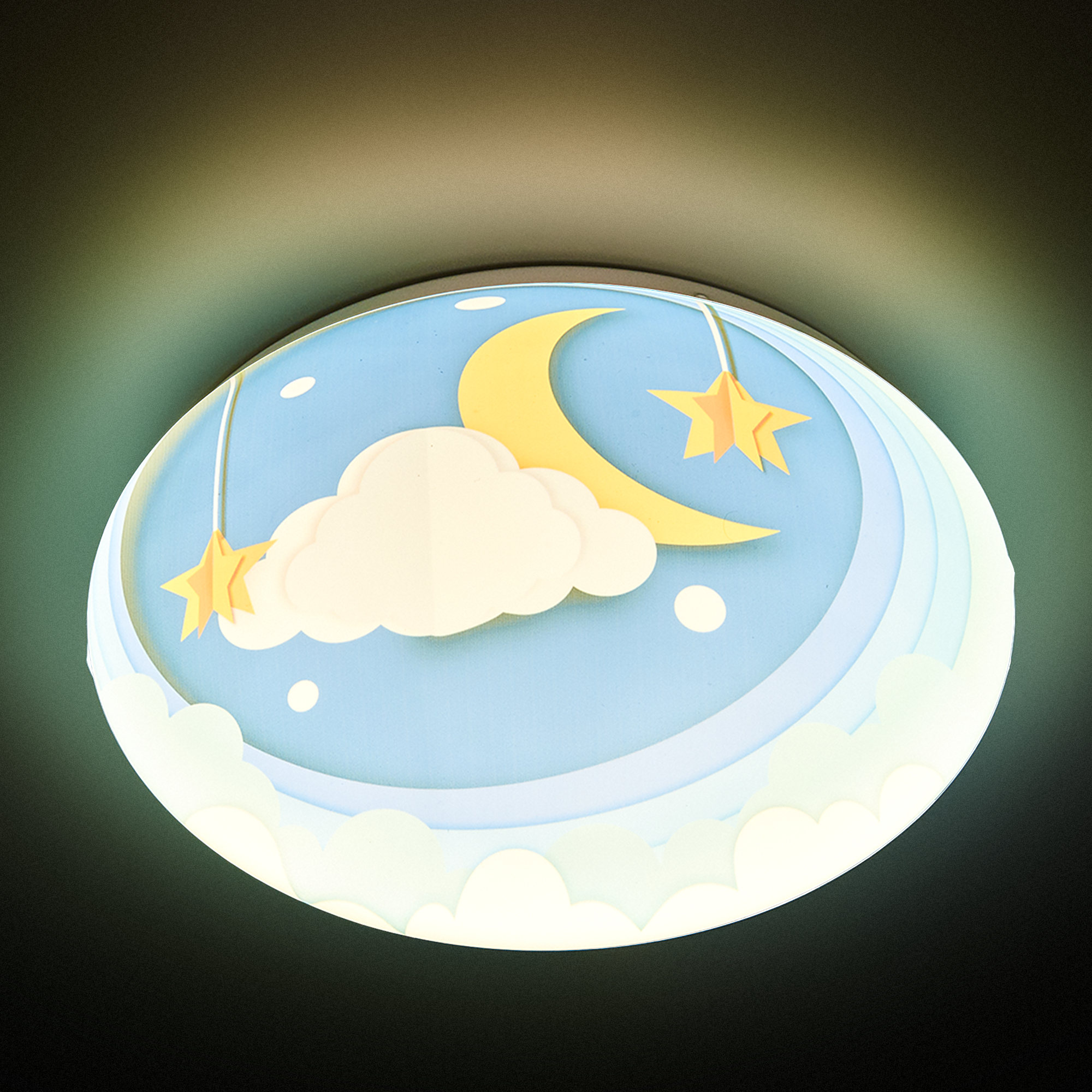 Изображение товара Настенно-потолочный светильник Camelion LBS-7721 с разноцветным плафоном и изменением оттенков бело