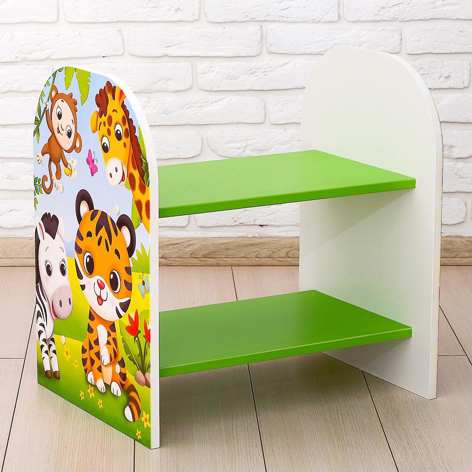 Изображение товара Стеллаж Zabiaka 2 ящика 40x53.2x55 см ЛДСП цвет зеленый 4985468