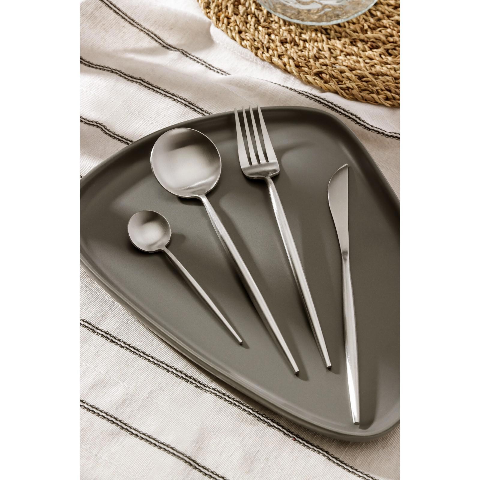 Изображение товара Набор столовых приборов 4 предмета MAGISTRO Фолк серебро для 1 персоны
