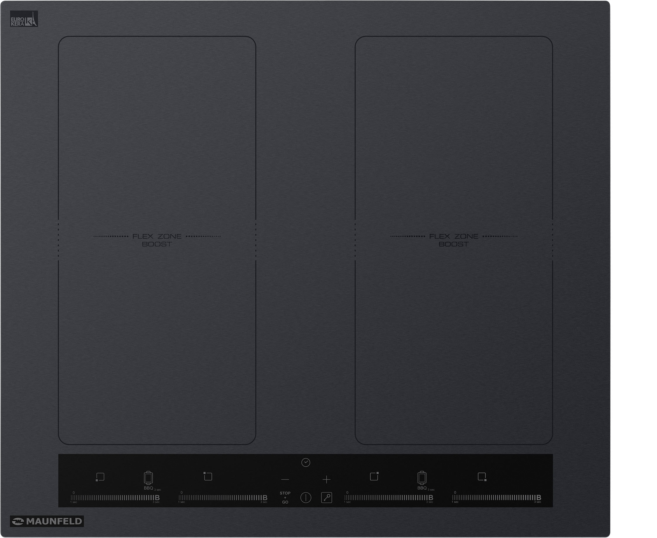 Изображение товара Индукционная варочная панель MAUNFELD EVI.594.FL2S-GR 60 см 4 конфорки серый
