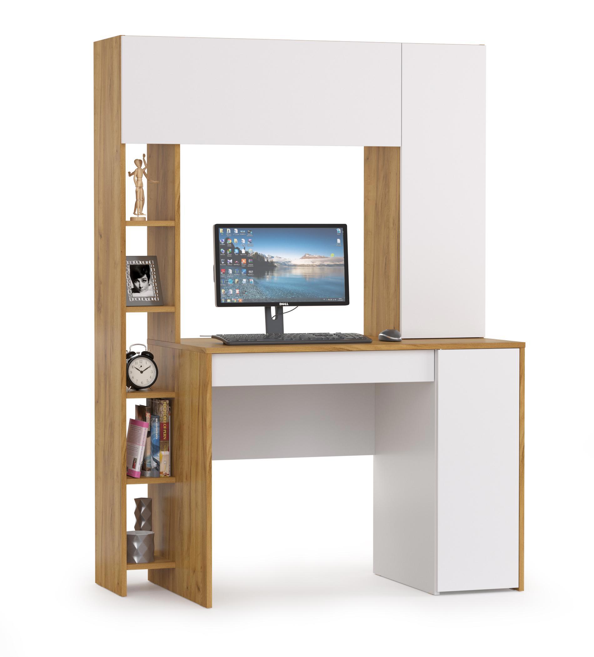 Изображение товара Компьютерный стол Моби 117x165x60 см ЛДСП для дома и офиса