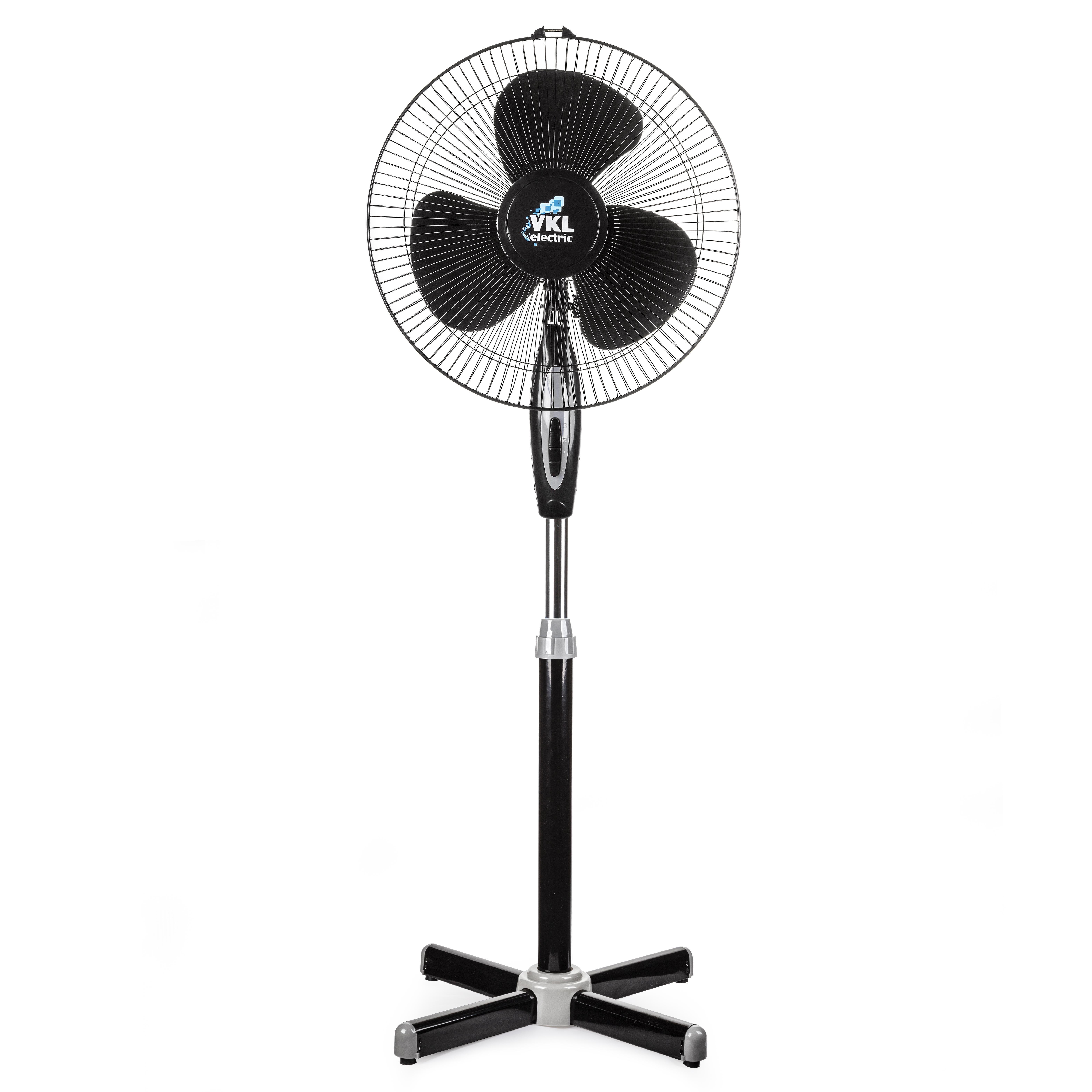 Изображение товара Вентилятор напольный Vkl electric VGF-01 Black 40 Вт D43 см с таймером цвет черный