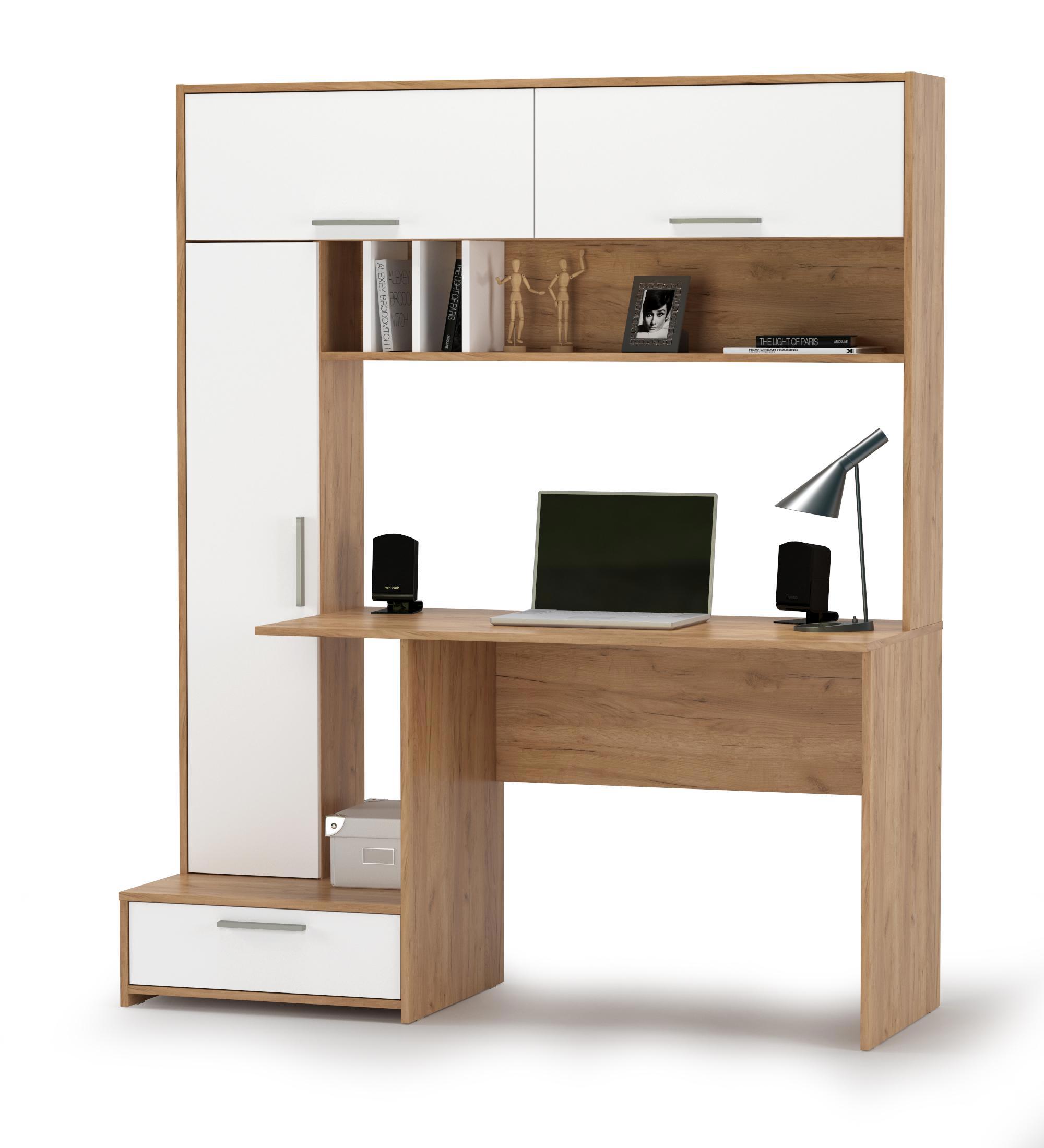 Изображение товара Компьютерный стол Моби 150x180x57 см ЛДСП цвет светло-бежевый 1356259