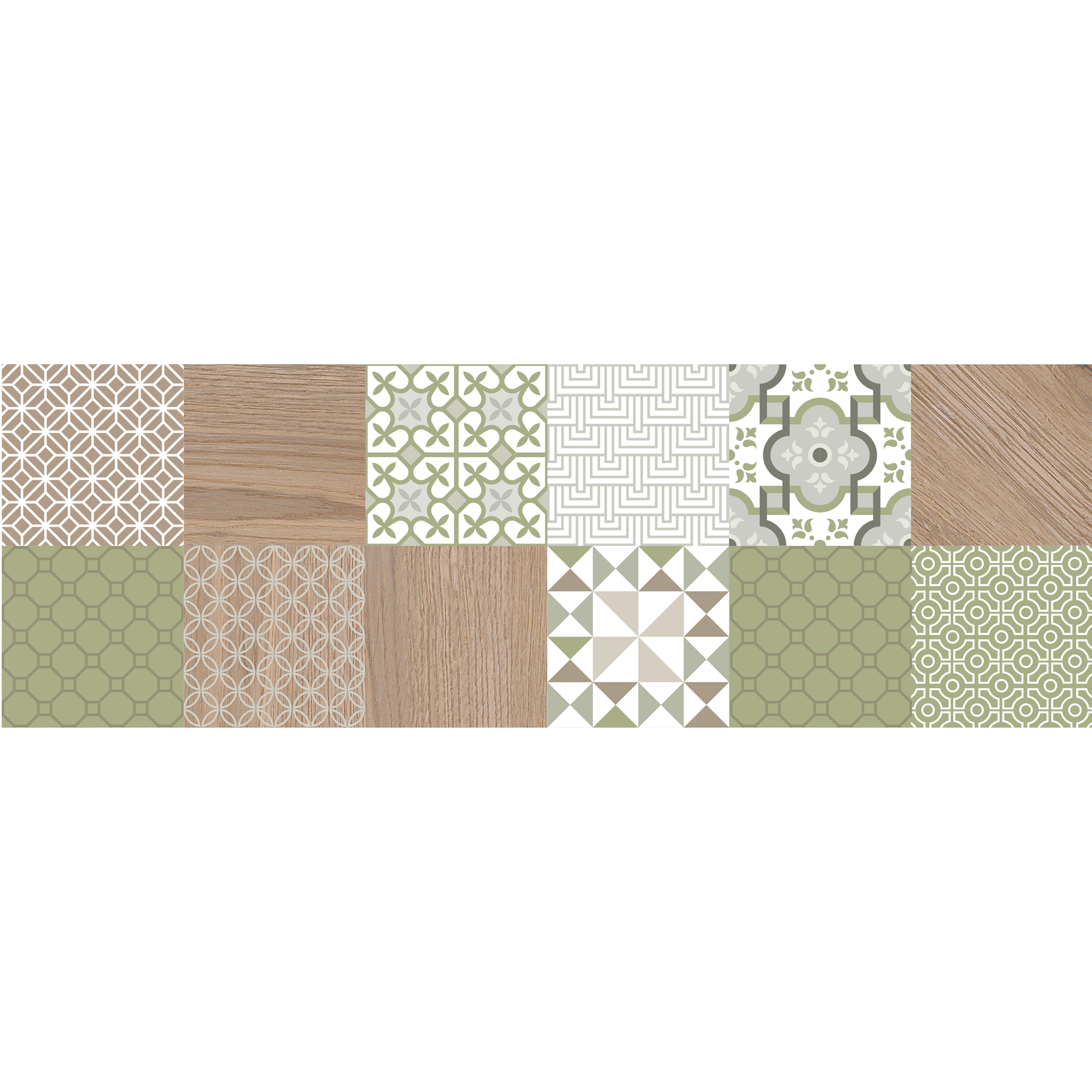 Изображение товара Плитка керамическая Kerasol Milagro Patch 20x60 см 1.2 м²