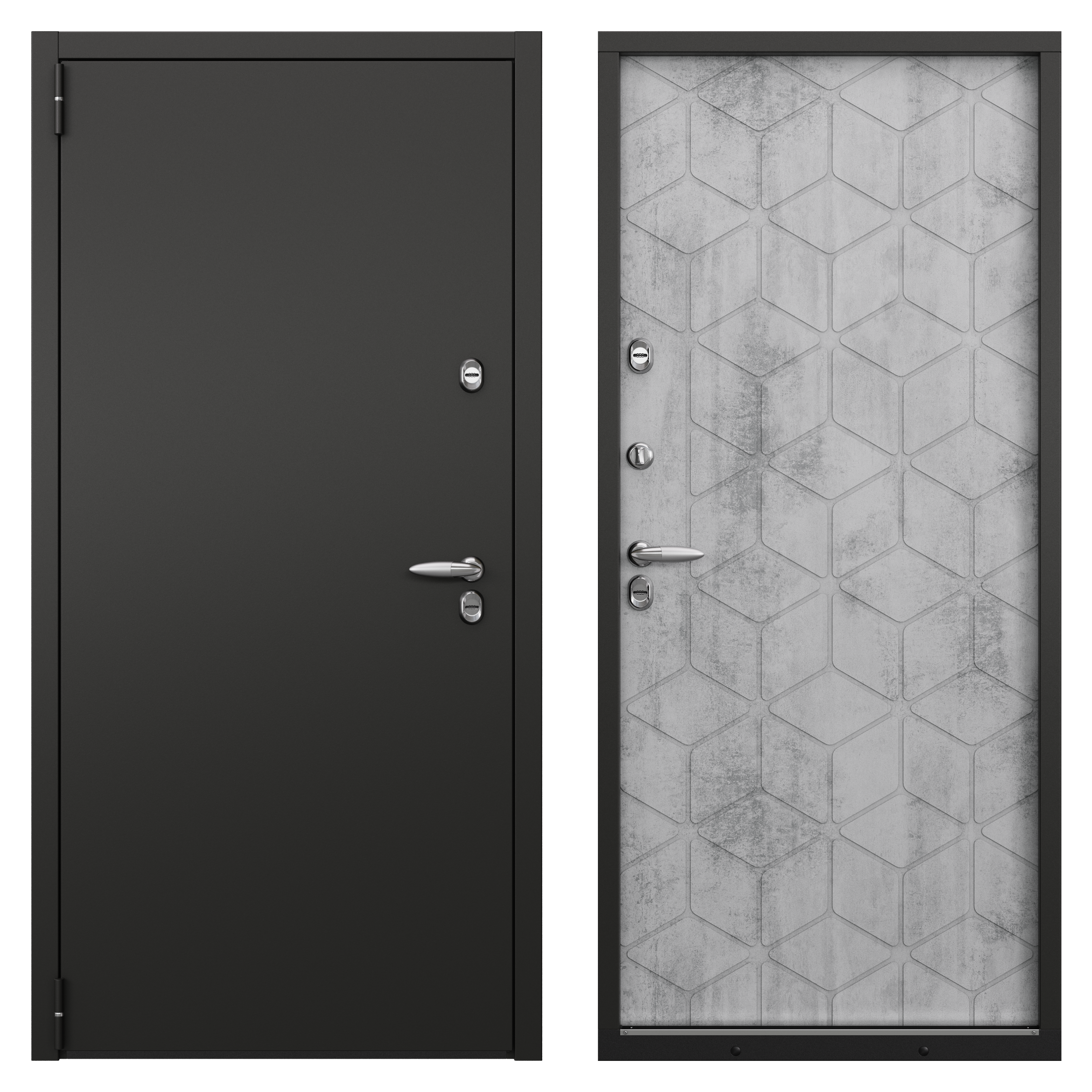 Изображение товара Дверь входная металлическая Норда 950 мм левая цвет арт светло-серый