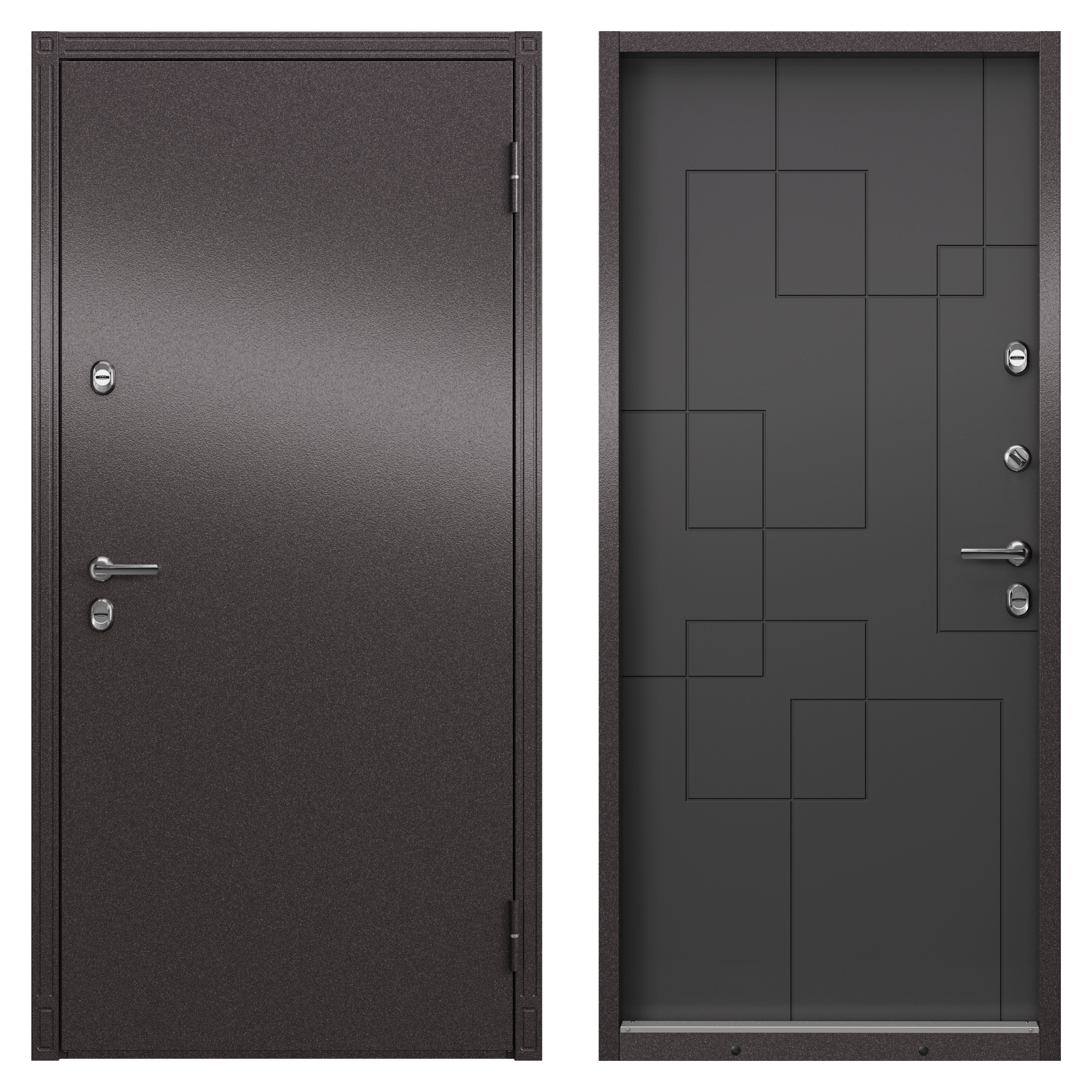 Изображение товара Входная дверь TOREX Термо 205x95 см, правая, коричневый цвет, пенополистирол