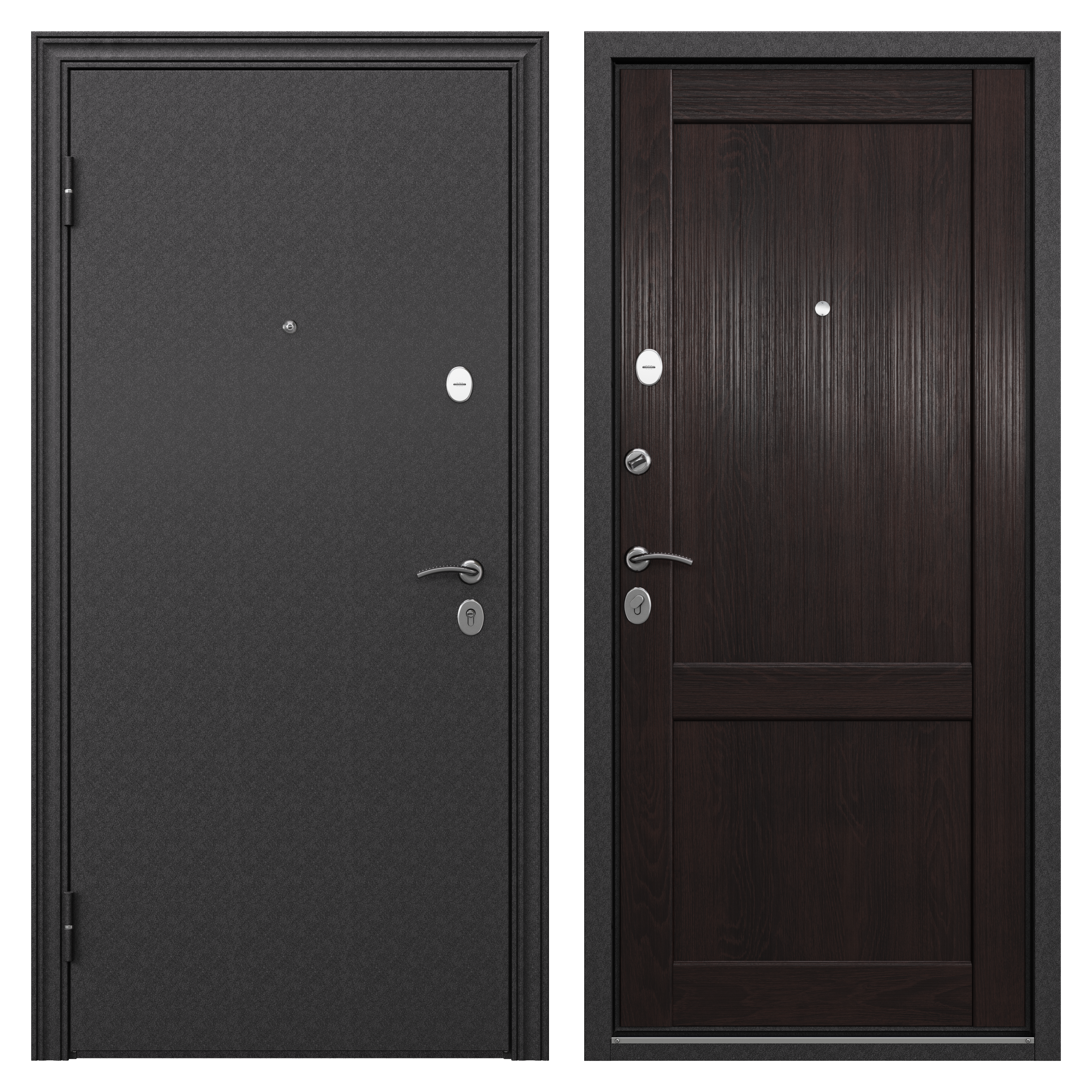 Изображение товара Дверь входная металлическая Ронда 950 мм левая цвет танганика акация