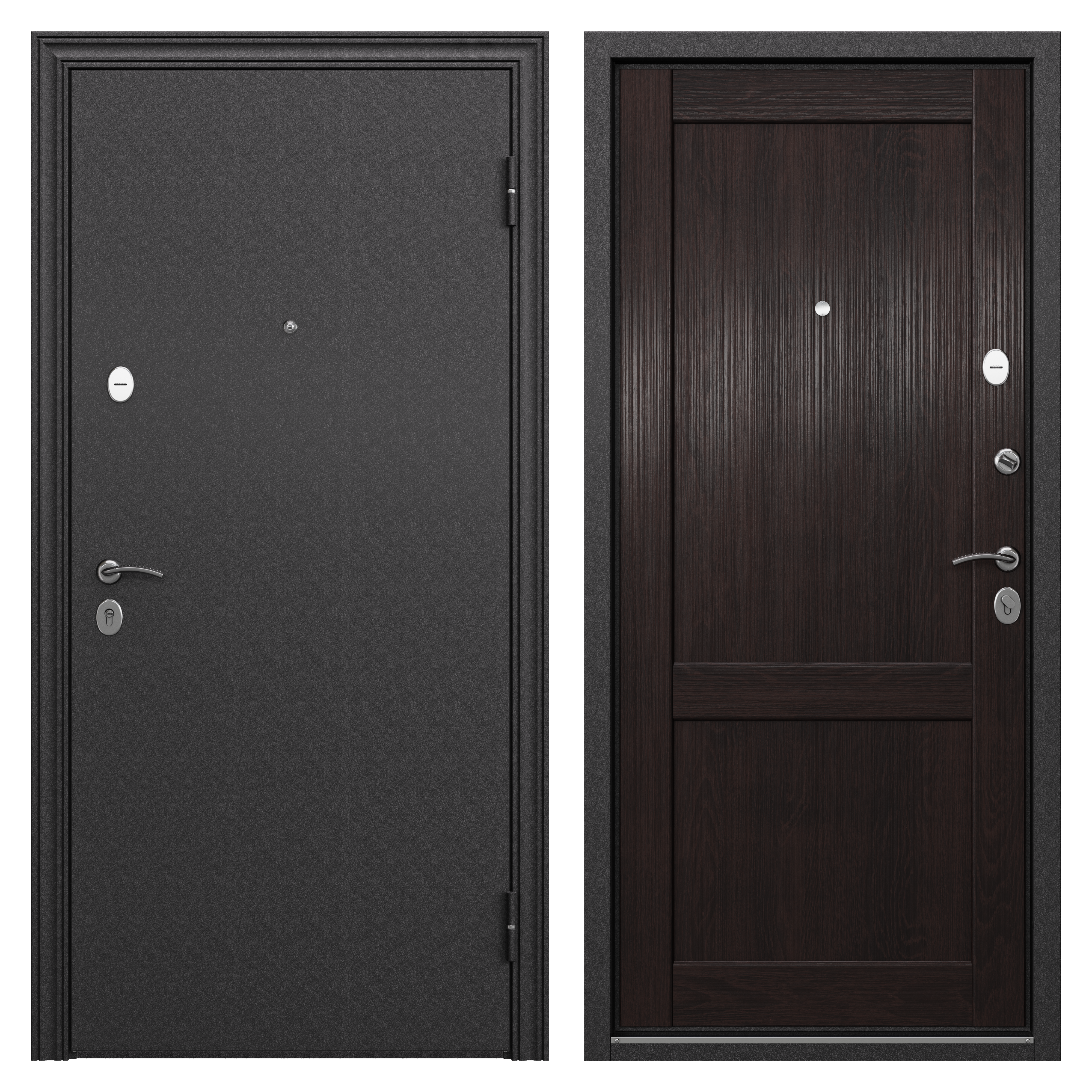 Изображение товара Дверь входная металлическая Ронда 860 мм правая цвет танганика акация