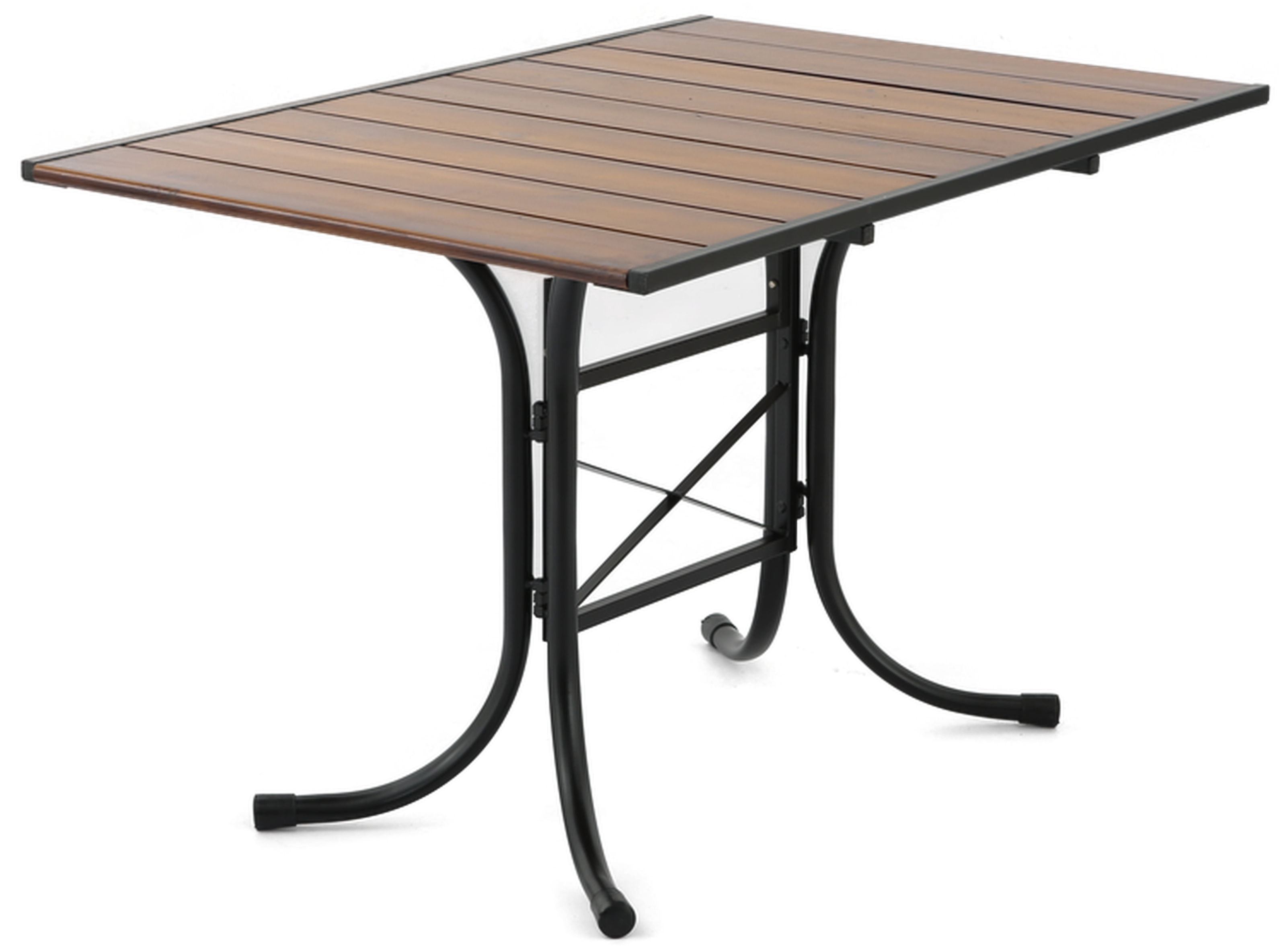 Изображение товара Садовый складной стол Петергоф 120х80х74 см сталь дерево для улицы