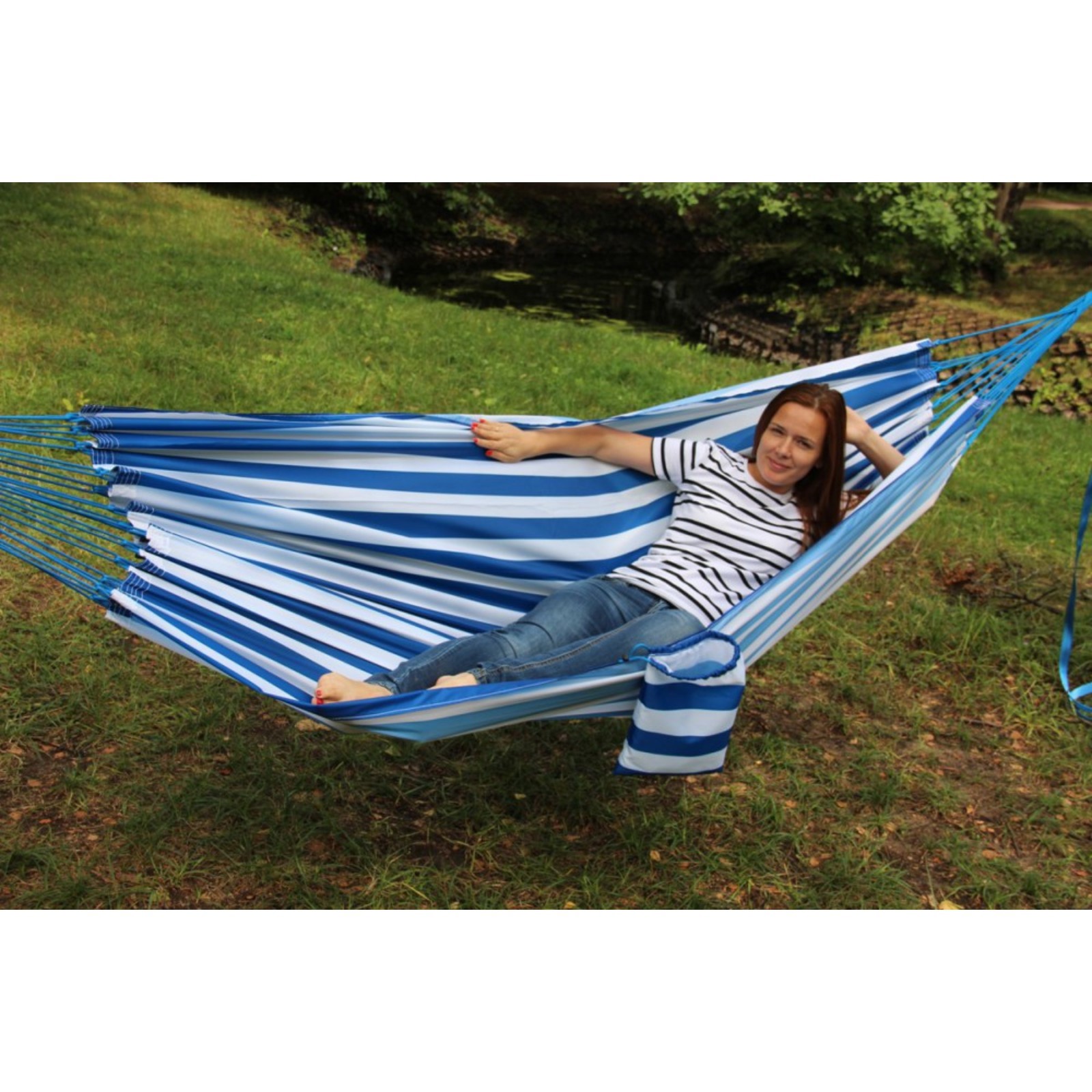 Изображение товара Гамак синяя полоска RG-13