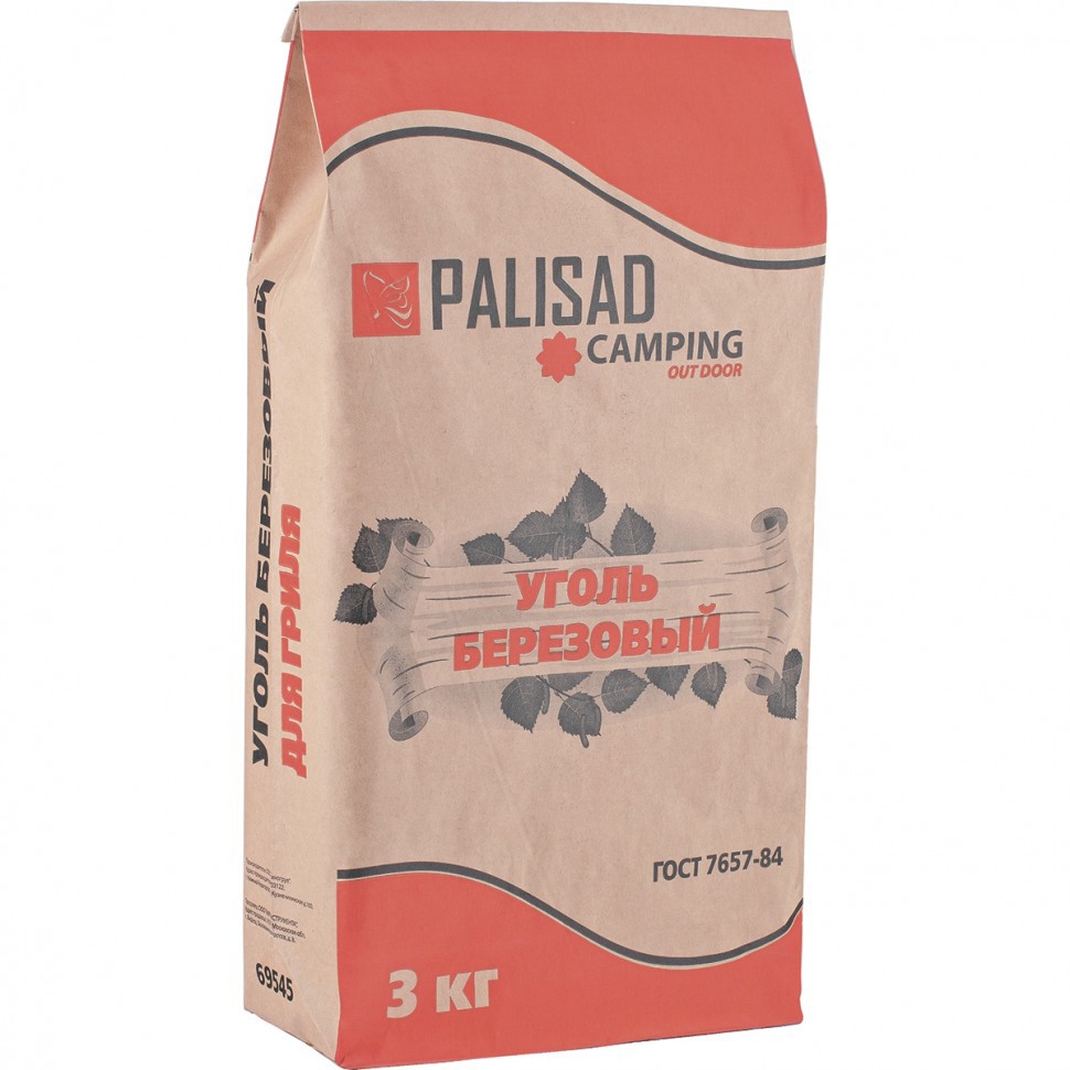 Изображение товара Уголь берёзовый 3 кг Россия Camping// Palisad
