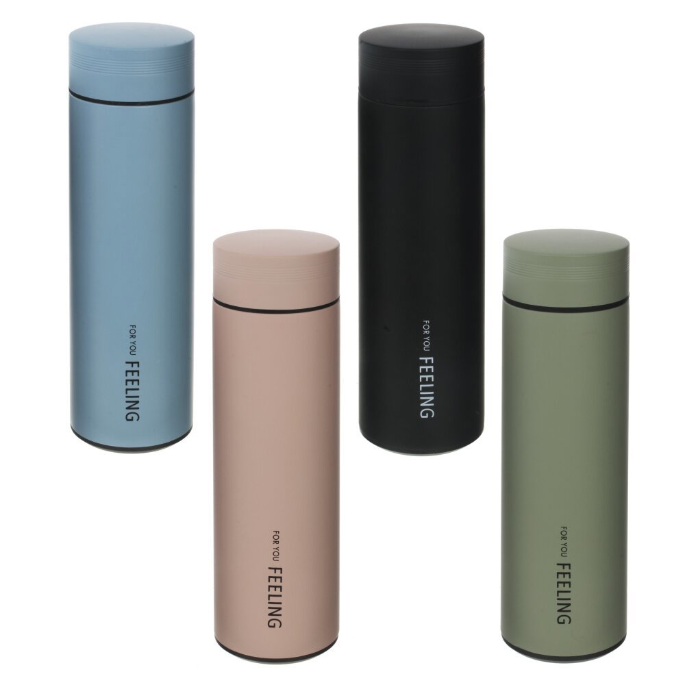 Изображение товара Термос 450 мл нержавеющая сталь разноцветный для горячих и холодных напитков