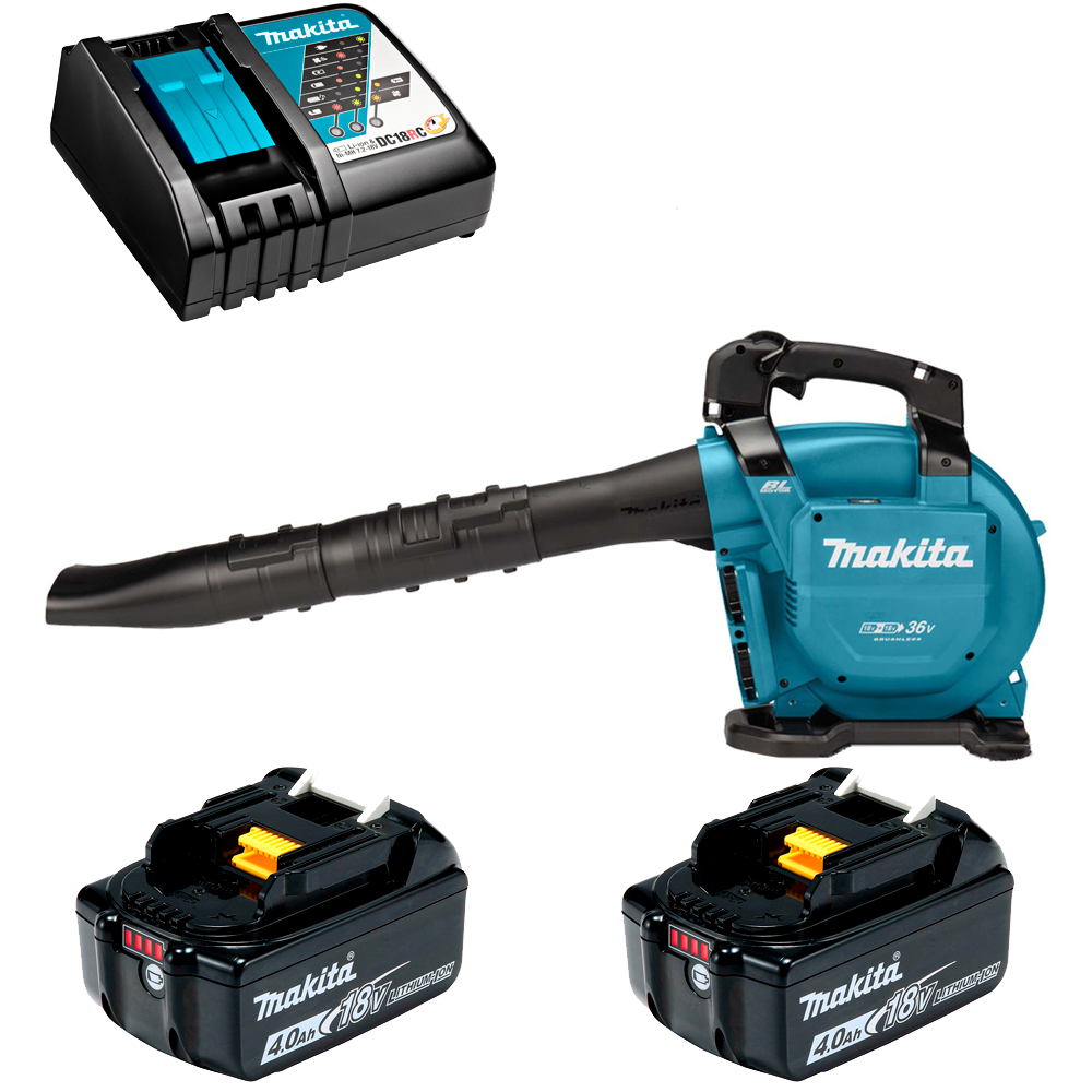 Изображение товара Мощная аккумуляторная воздуходувка Makita DUB363VRM2 36 В с функцией пылесоса