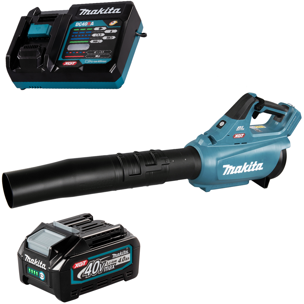 Изображение товара Аккумуляторная воздуходувка Makita UB001GM101 40 В с комплектом батареи и зарядки